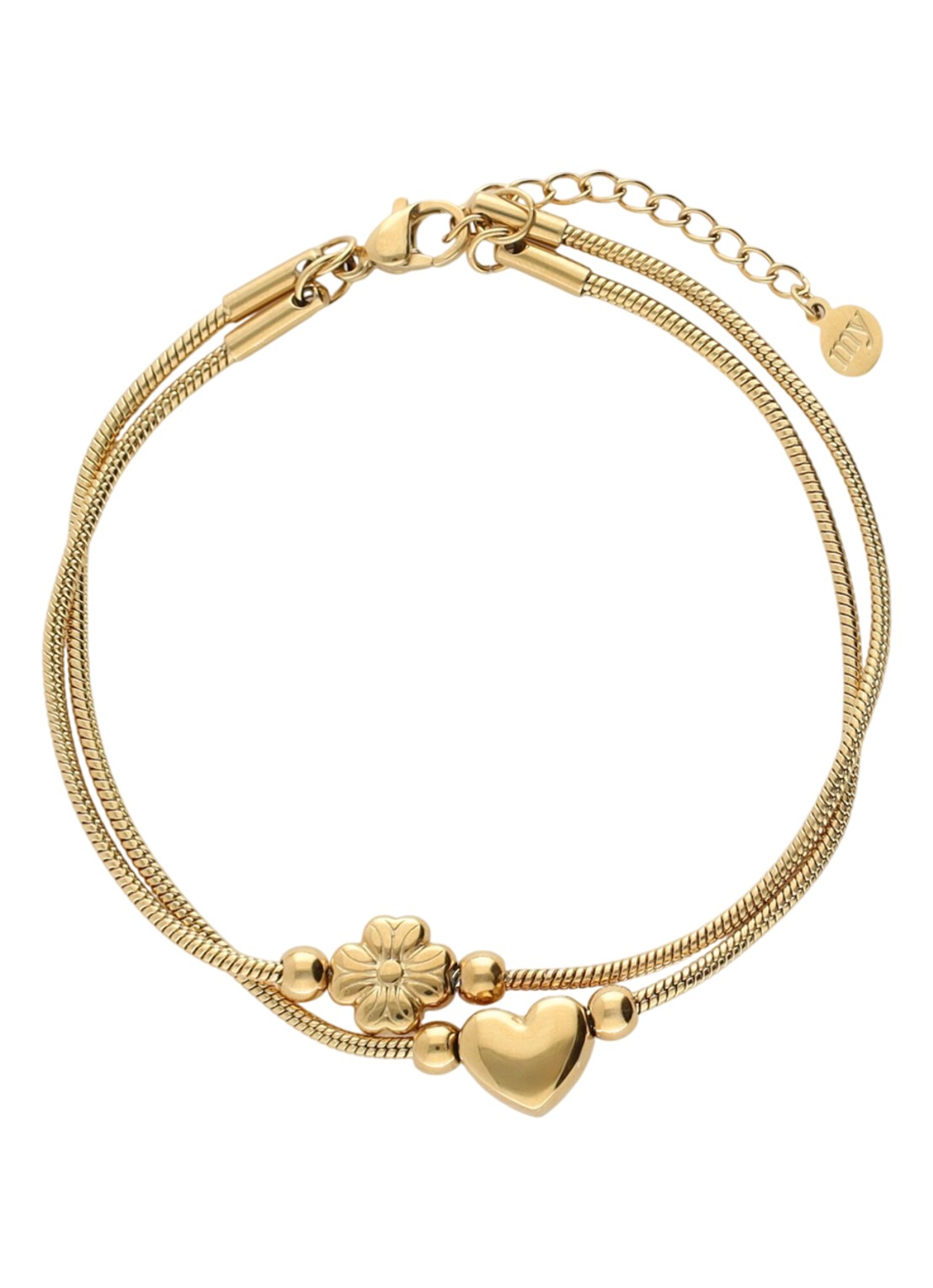 My Jewellery Gratitude armband  - voorkant goud