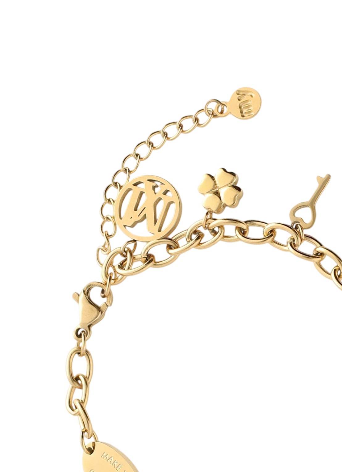 My Jewellery Love life bedelarmband  - detail 2 goud