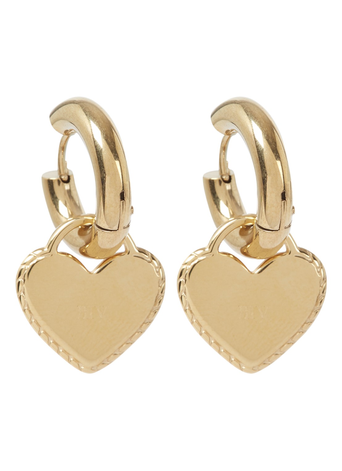 My Jewellery Oorbel candy couture hart - voorkant 3 goud