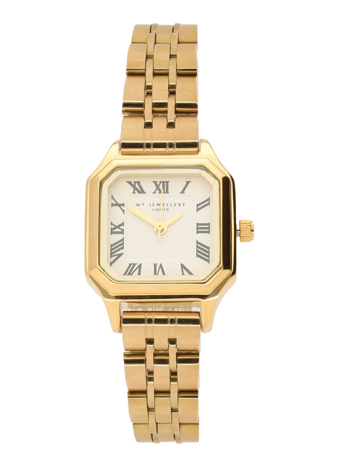 My Jewellery Vintage horloge  - voorkant 3 goud  -  mj11014-1200