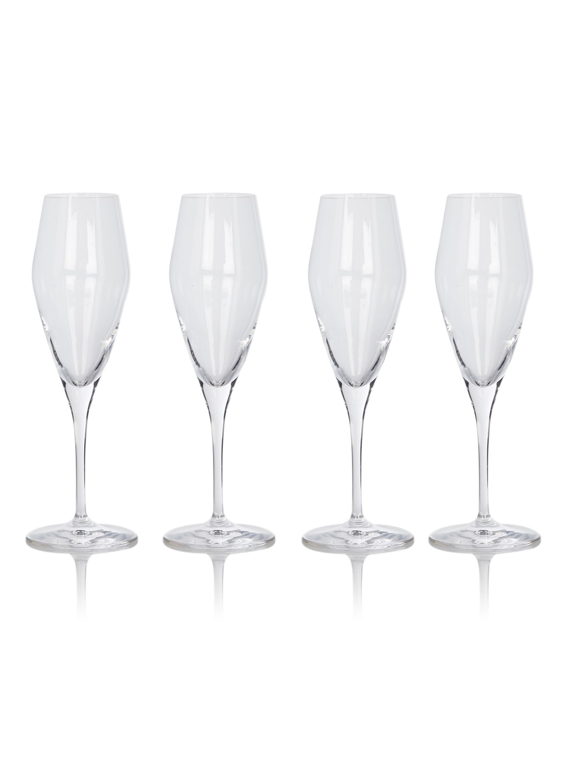 Nachtmann Champagneglas set van 4 - voorkant 2 transparant