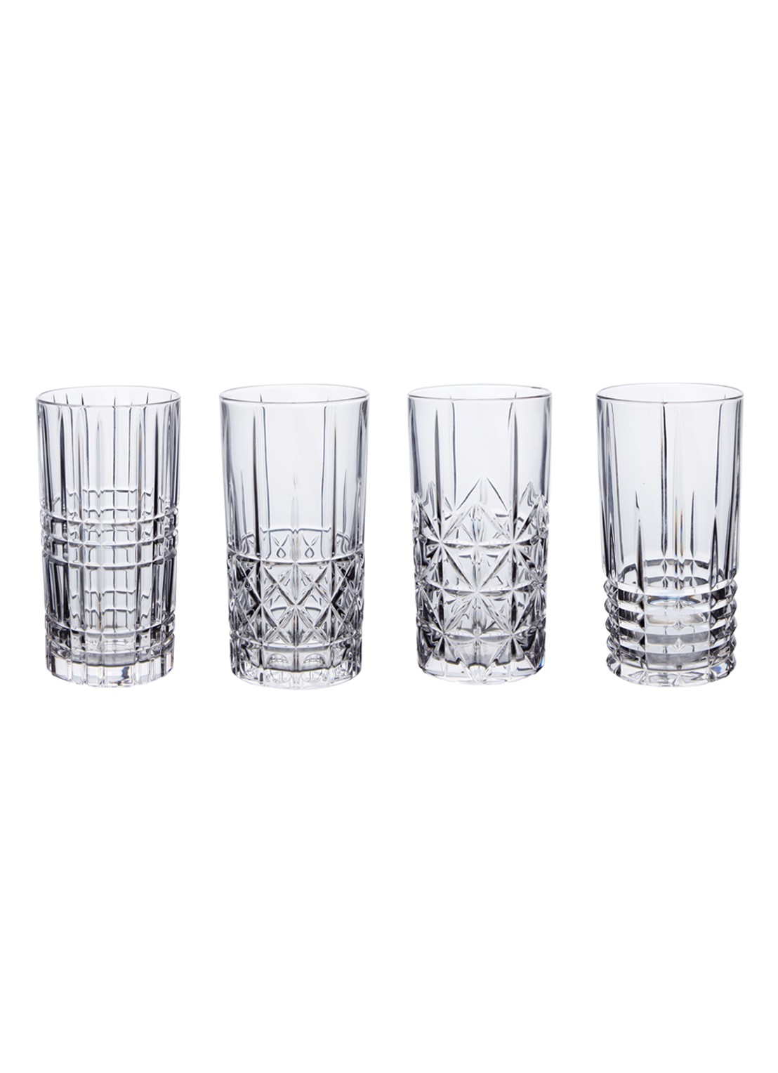 Nachtmann Nachtmann Highland longdrinkglas set van 4 - voorkant transparant