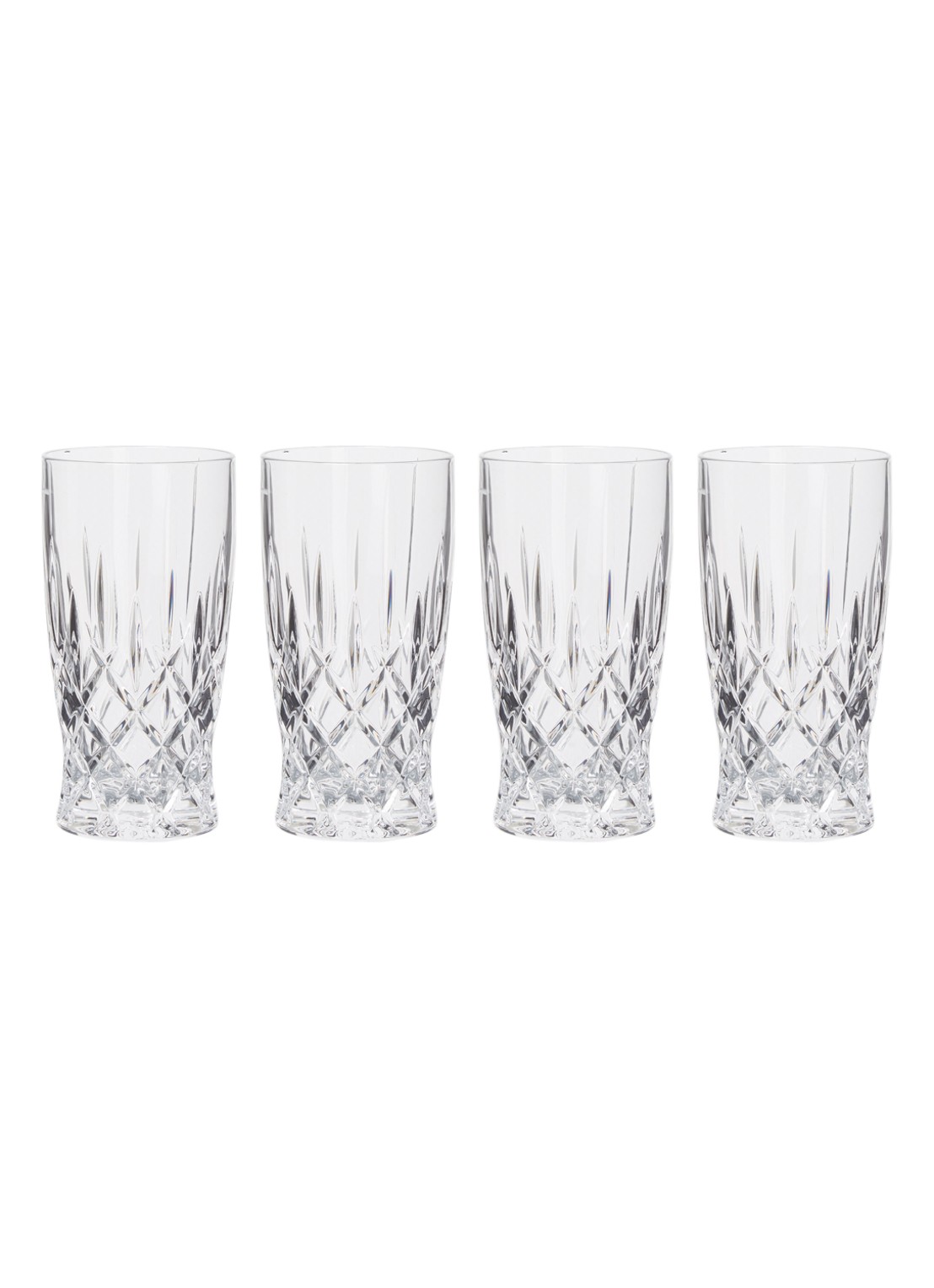 Nachtmann Noblesse bierglas 35 cl set van 4 - voorkant transparant