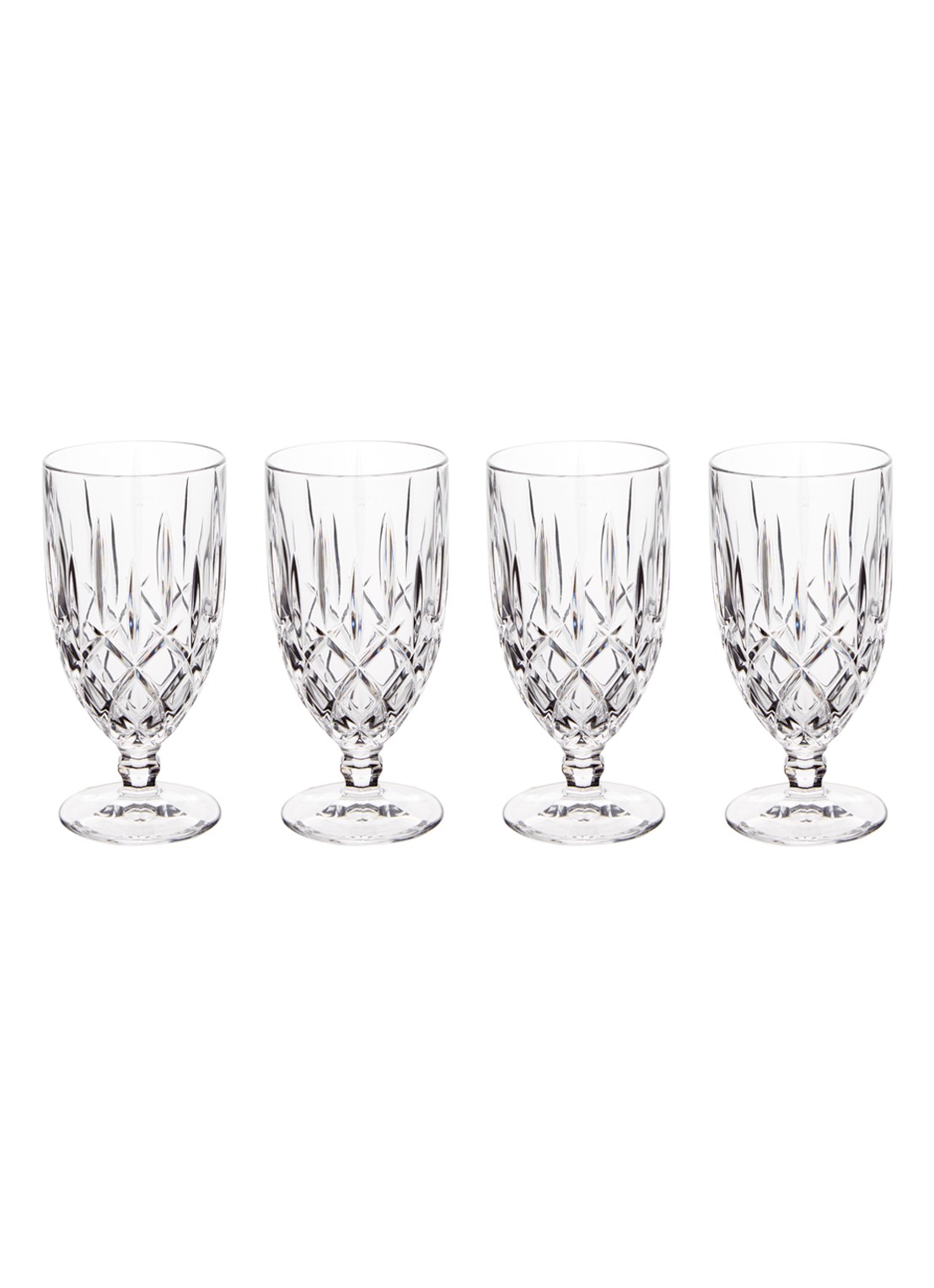 Nachtmann Noblesse bierglas 41 cl set van 4 - voorkant transparant