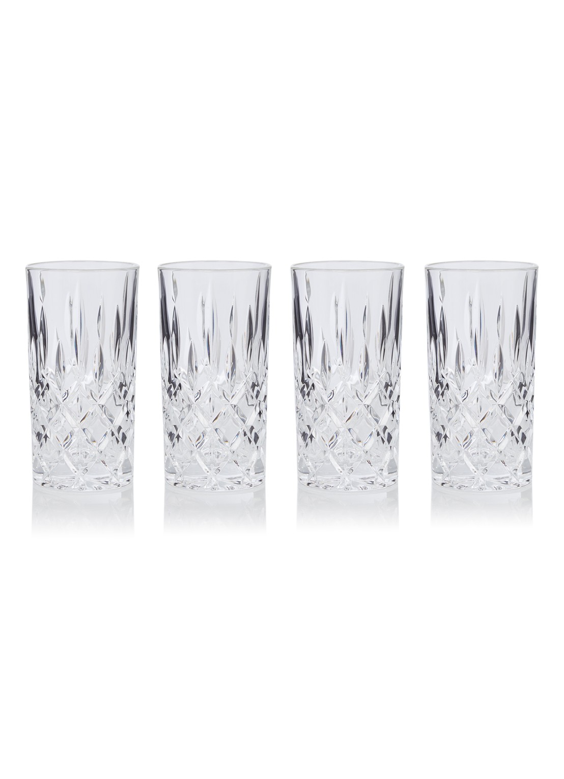 Nachtmann Noblesse longdrink glas set van 4 - voorkant transparant