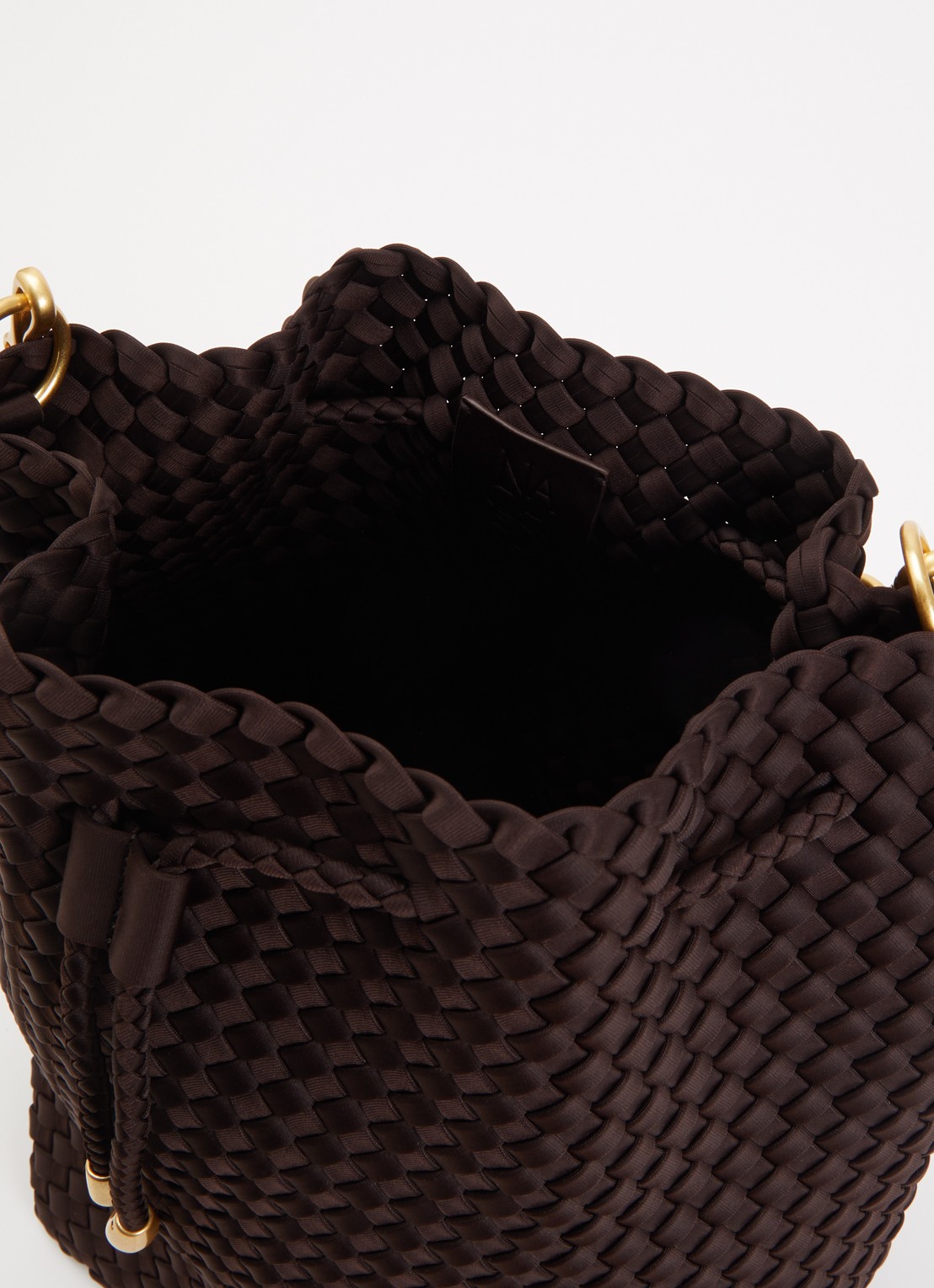 Naghedi Mercer schoudertas met uitneembaar etui - detail 2 chocoladebruin
