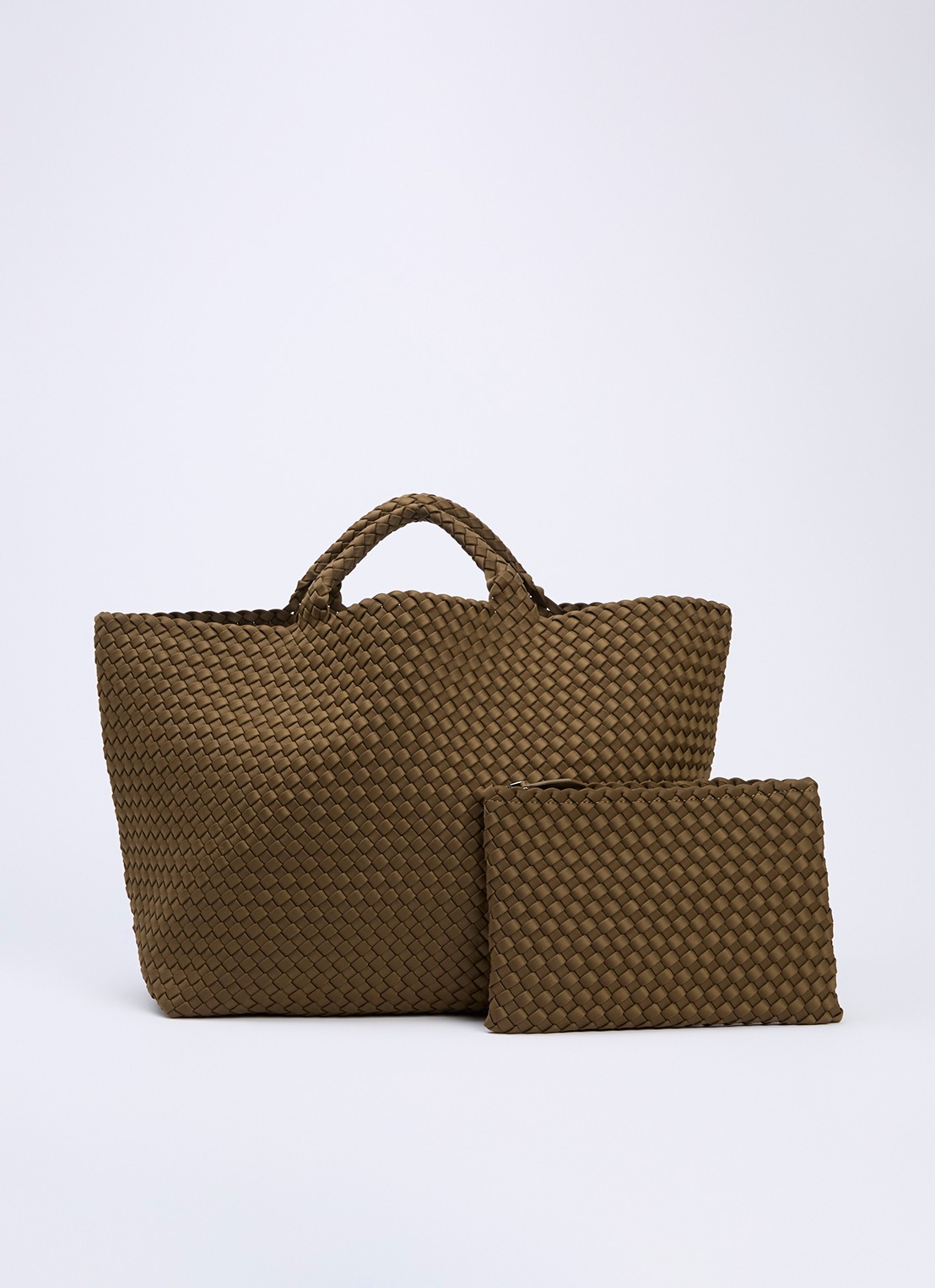 Naghedi St Barths Large shopper met uitneembaar etui - voorkant donkerbruin