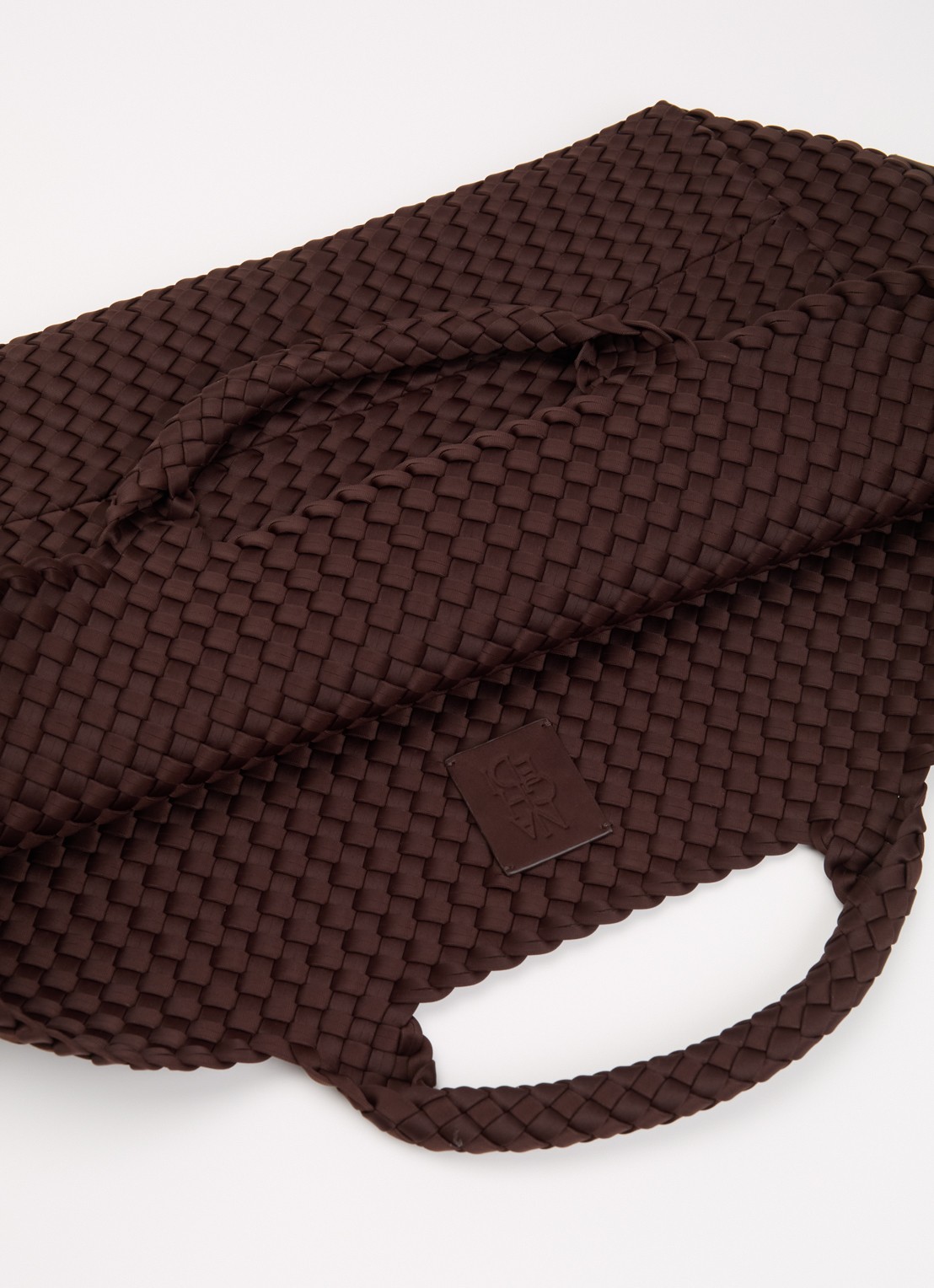 Naghedi St. Barths Large shopper met uitneembaar etui - detail chocoladebruin