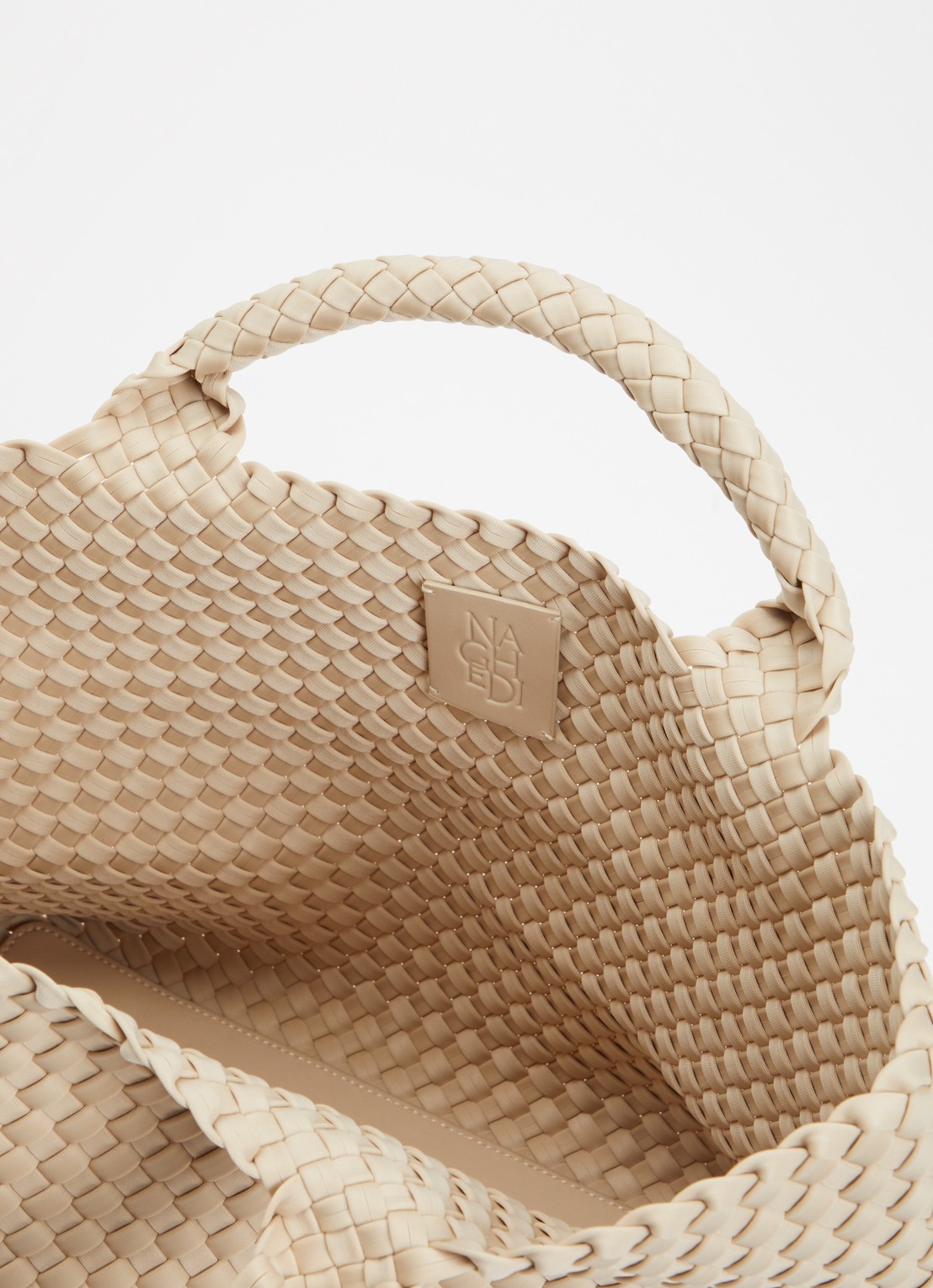 Naghedi St Barths Medium shopper met uitneembaar etui - detail 3 beige