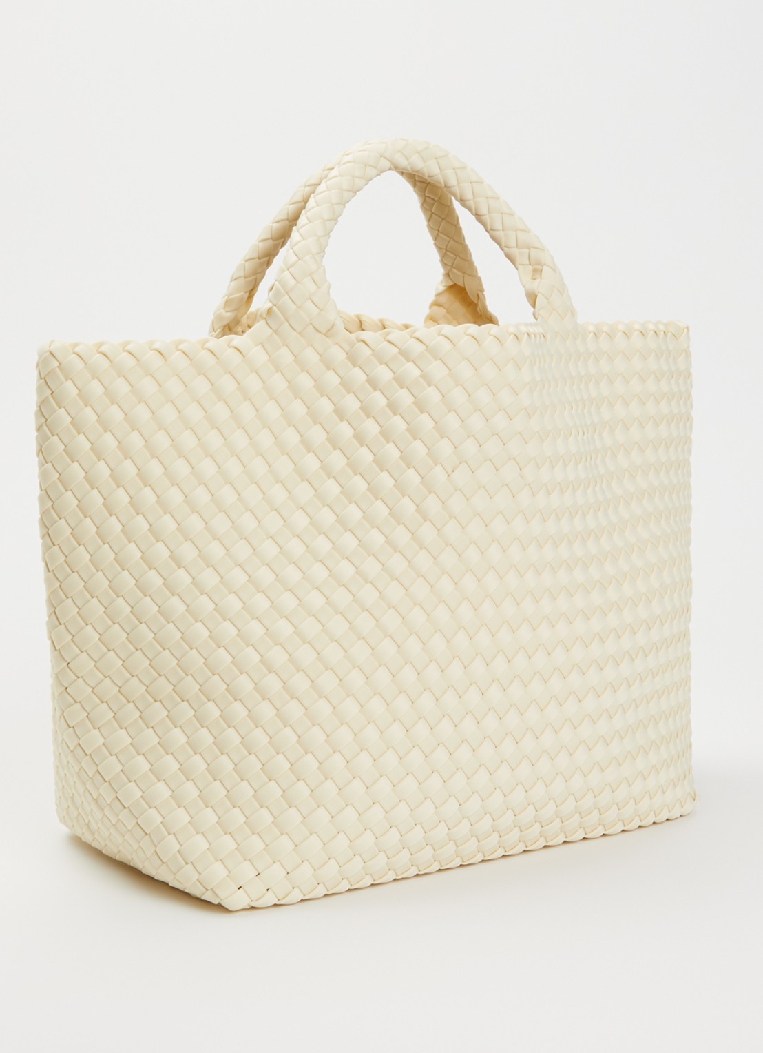 Naghedi St. Barths Medium shopper met uitneembaar etui - achterkant 4 gebroken wit