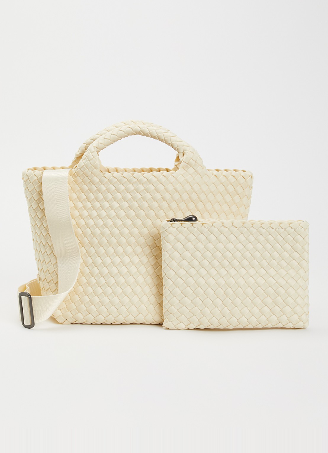Naghedi St. Barths Petite shopper met uitneembaar etui - voorkant 5 gebroken wit
