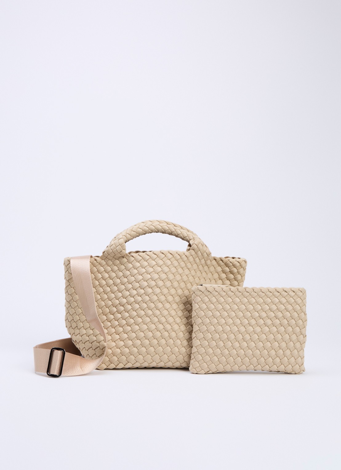 Naghedi St Barths Small shopper met uitneembaar etui - voorkant 4 beige