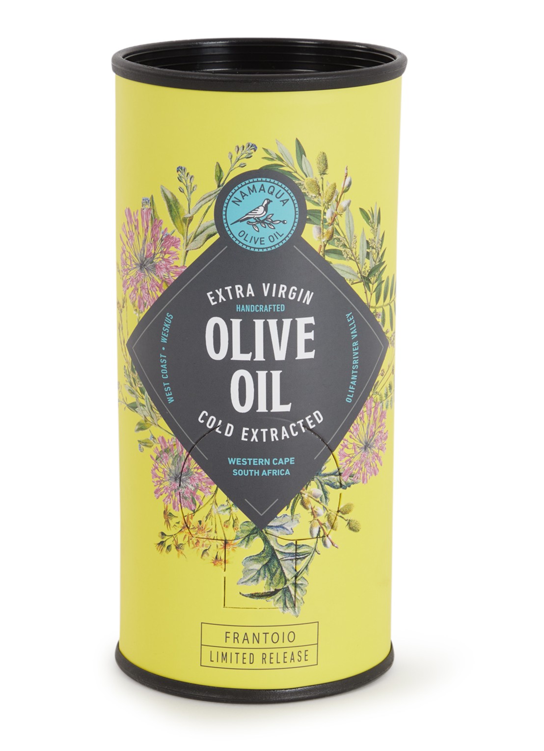Namaqua Olives & Olive Oil Frantoio Extra vierge olijfolie 1 liter  - voorkant undefined