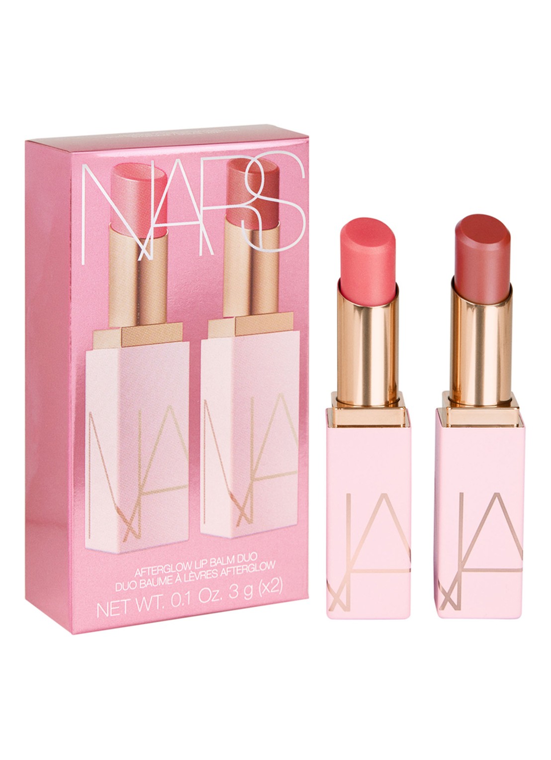 NARS Afterglow Lip Balm Duo - Limited Edition - voorkant 6 dolce vita - stargaze