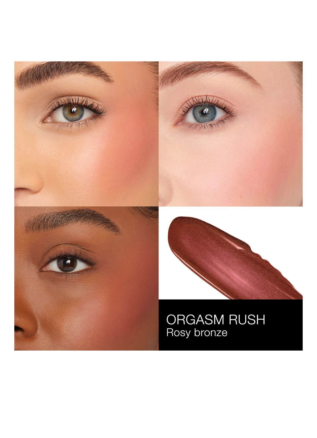 NARS Afterglow Liquid Blush - vloeibare blush - detail 2 orgasm rush