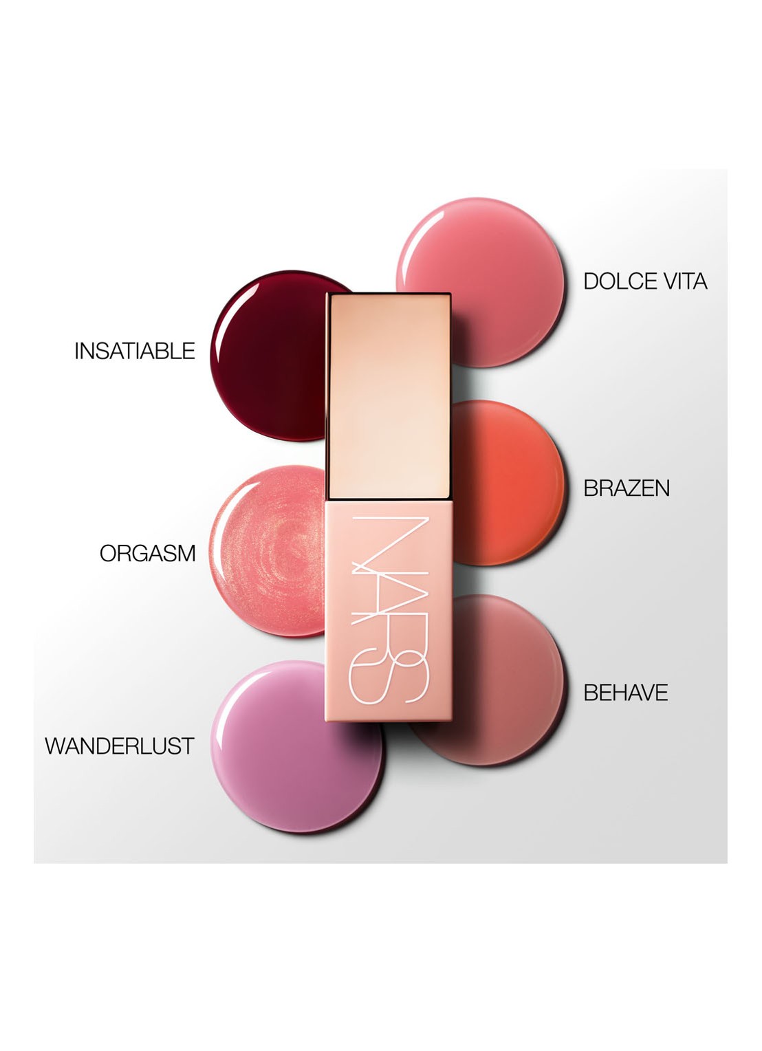 NARS Afterglow Liquid Blush - vloeibare blush - detail 5 behave