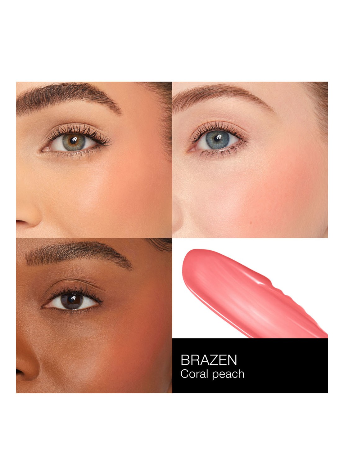 NARS Afterglow Liquid Blush - vloeibare blush - detail 4 brazen 
