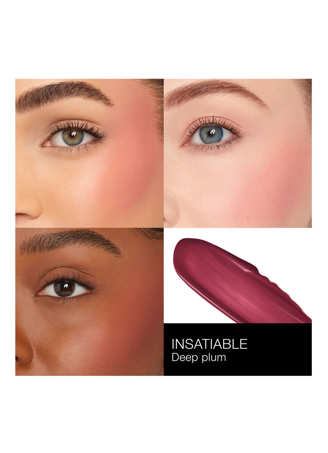 NARS Afterglow Liquid Blush - vloeibare blush - detail 4 insatiable