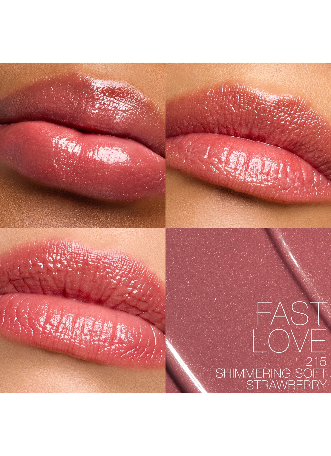 NARS Afterglow Sensual Shine Lipstick  - achterkant 8 215 - fast love