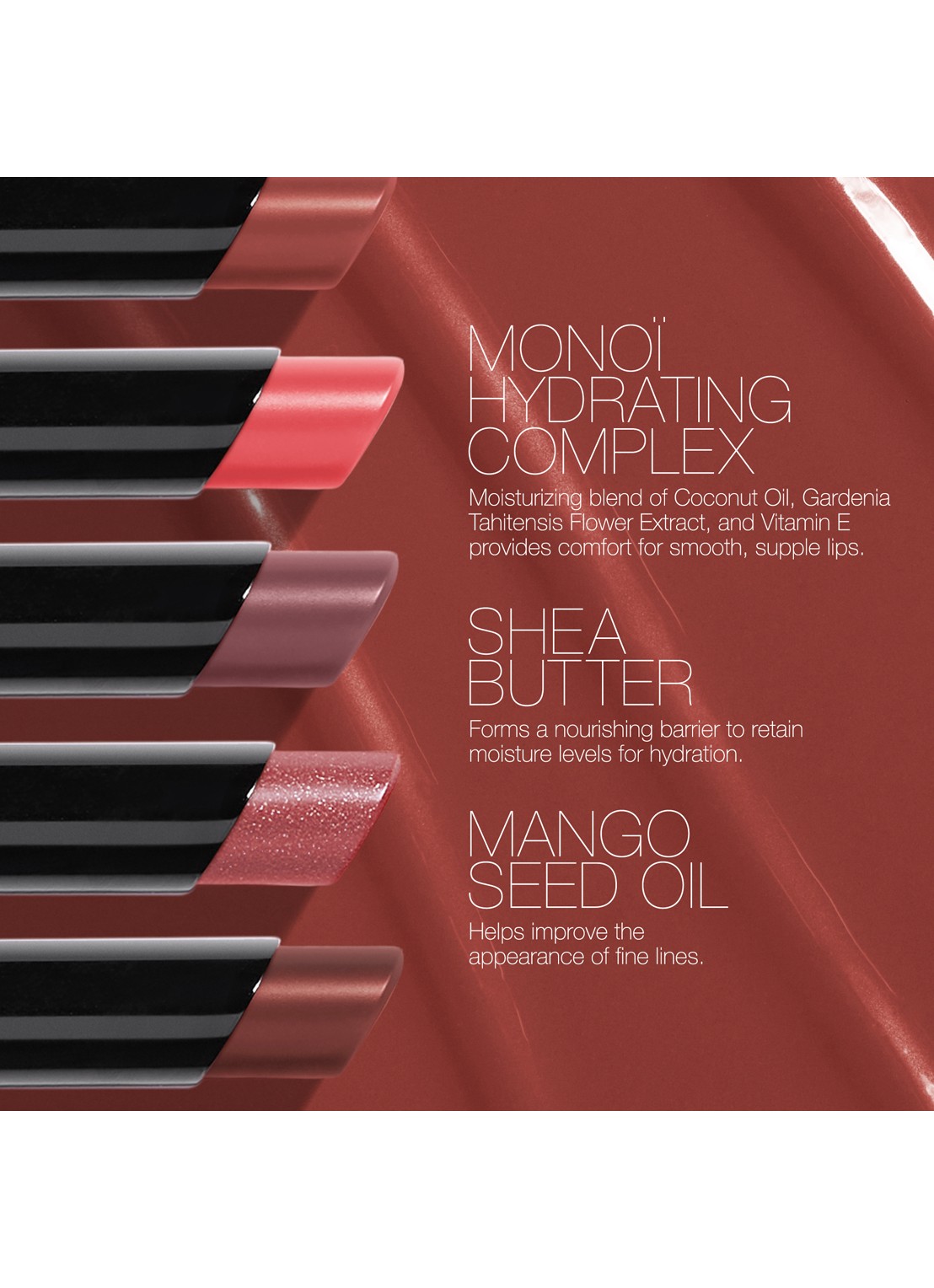 NARS Afterglow Sensual Shine Lipstick  - detail 6 229 - hot rush