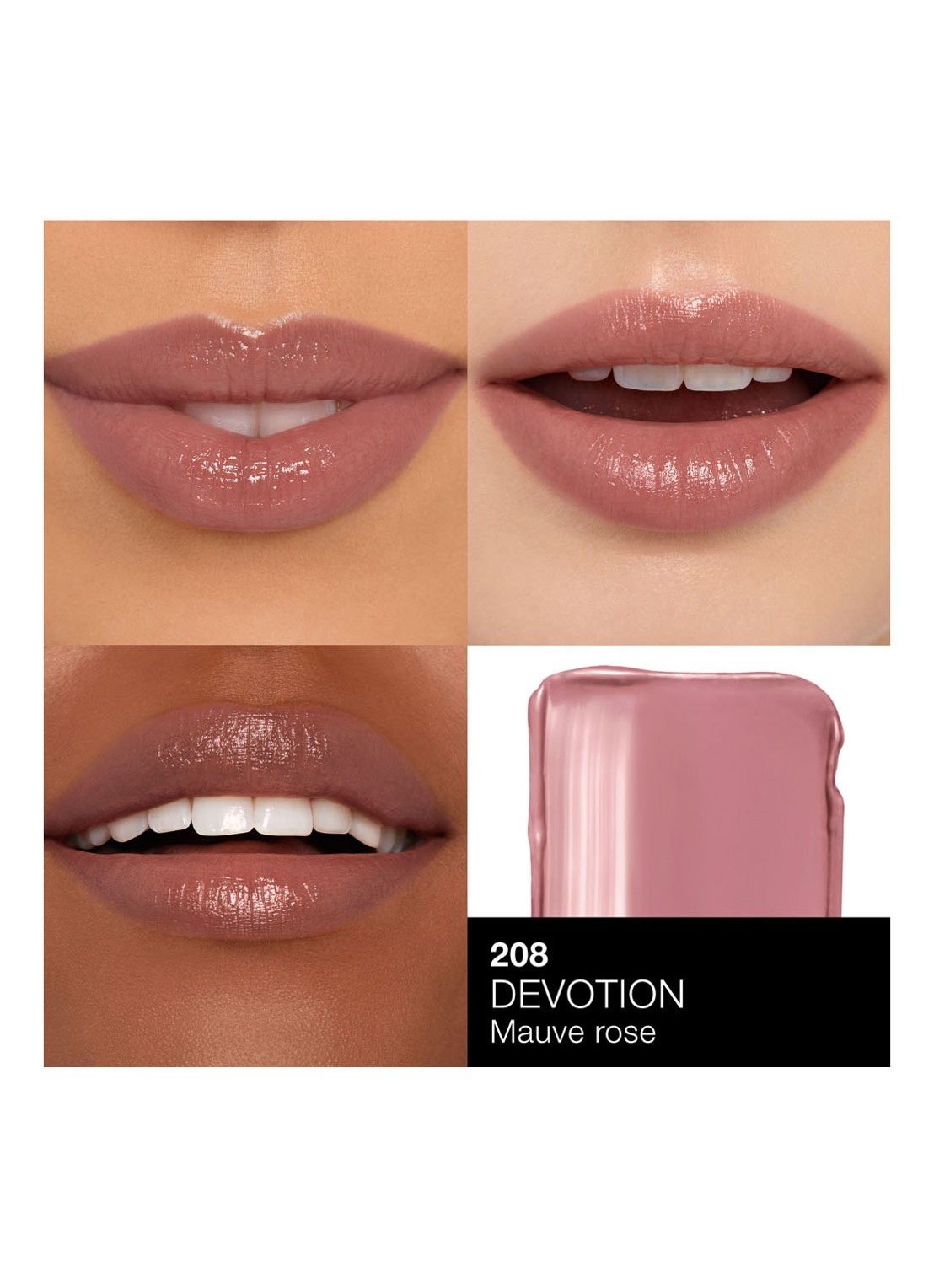 NARS Afterglow Sensual Shine Lipstick - detail 5 devotion - 208
