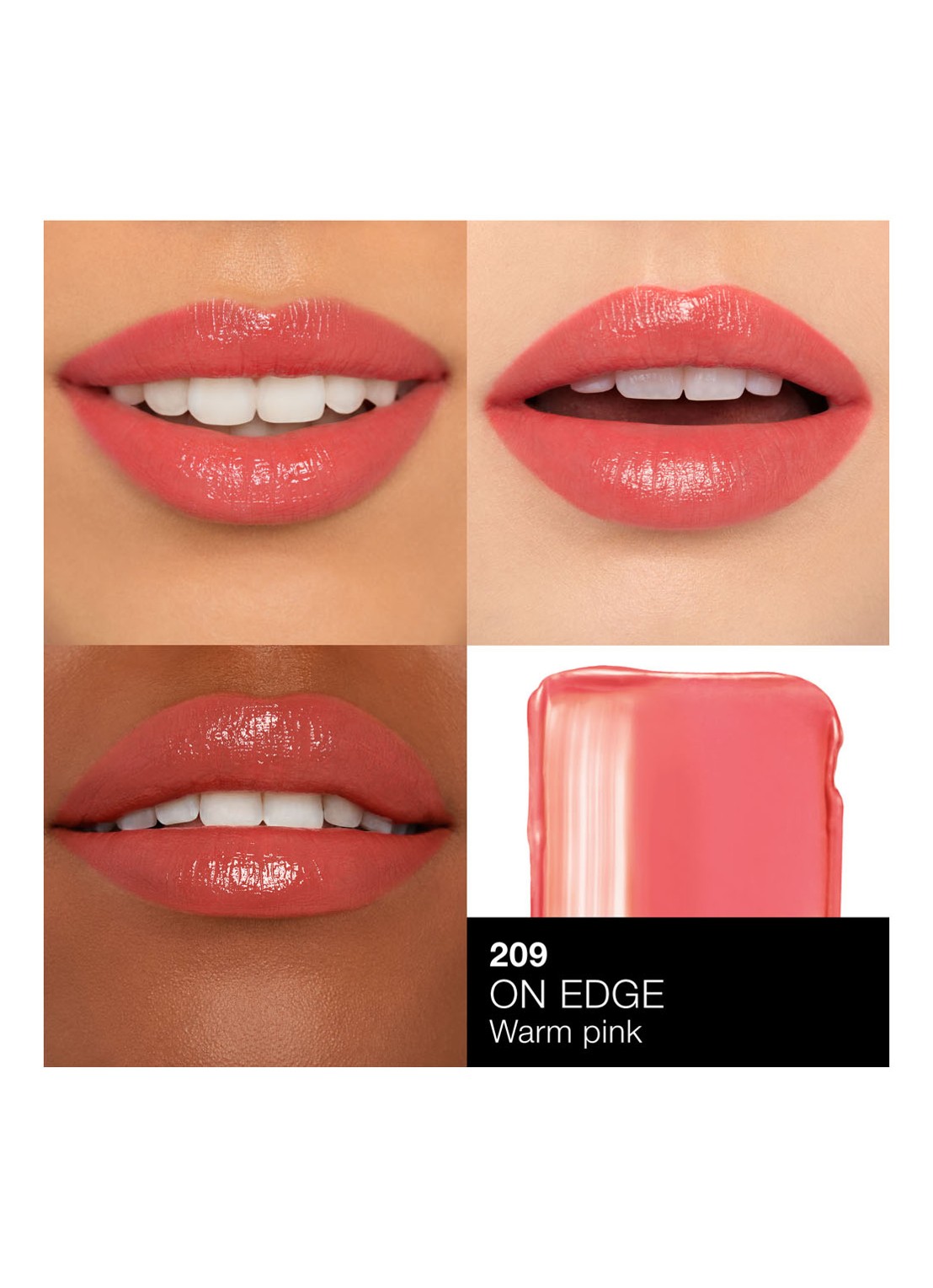 NARS Afterglow Sensual Shine Lipstick - detail 5 on edge - 209