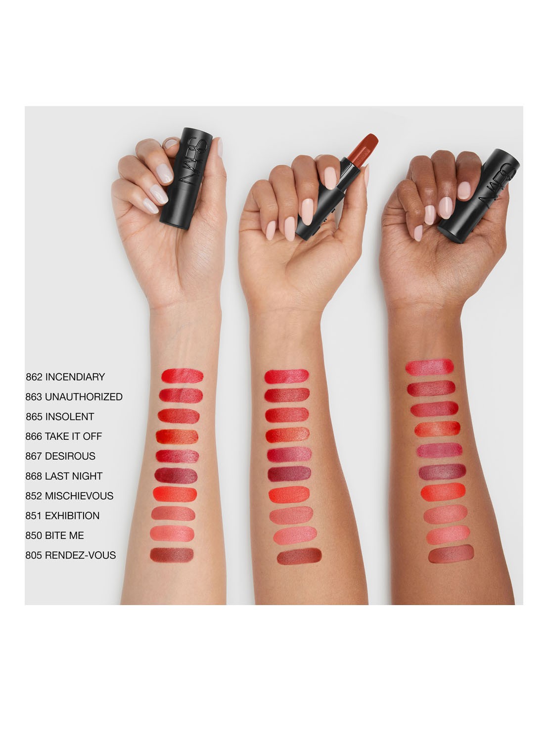 NARS Explicit Lipstick - detail 5 insolent - 865