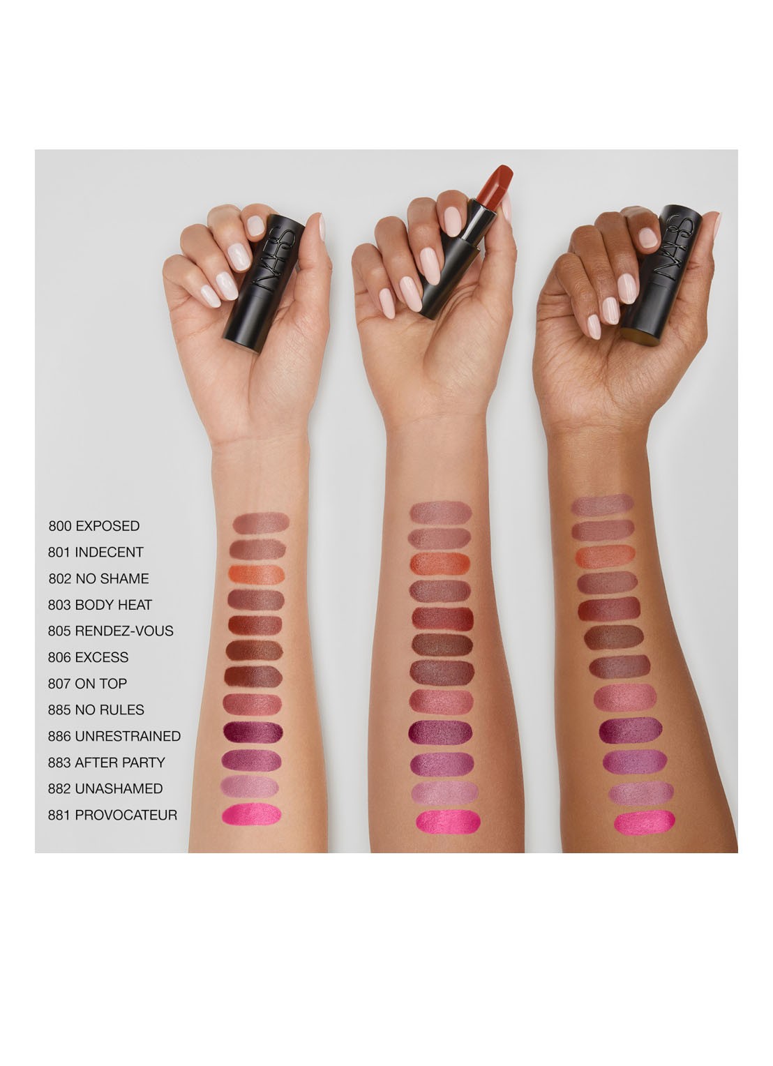 NARS Explicit Lipstick - detail 7 no rules - 885