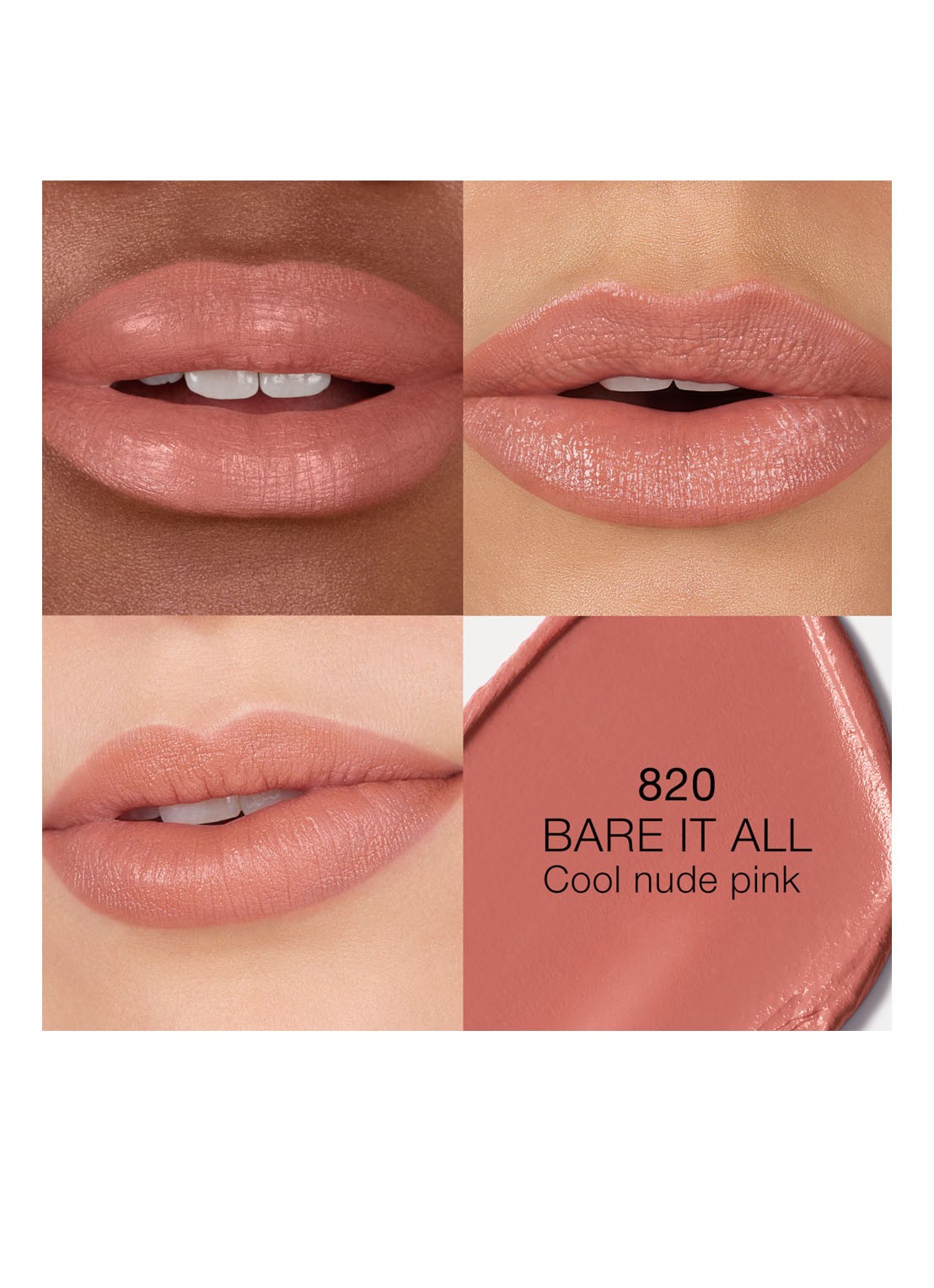 NARS Explicit Lipstick - detail 4 bare it all - 820