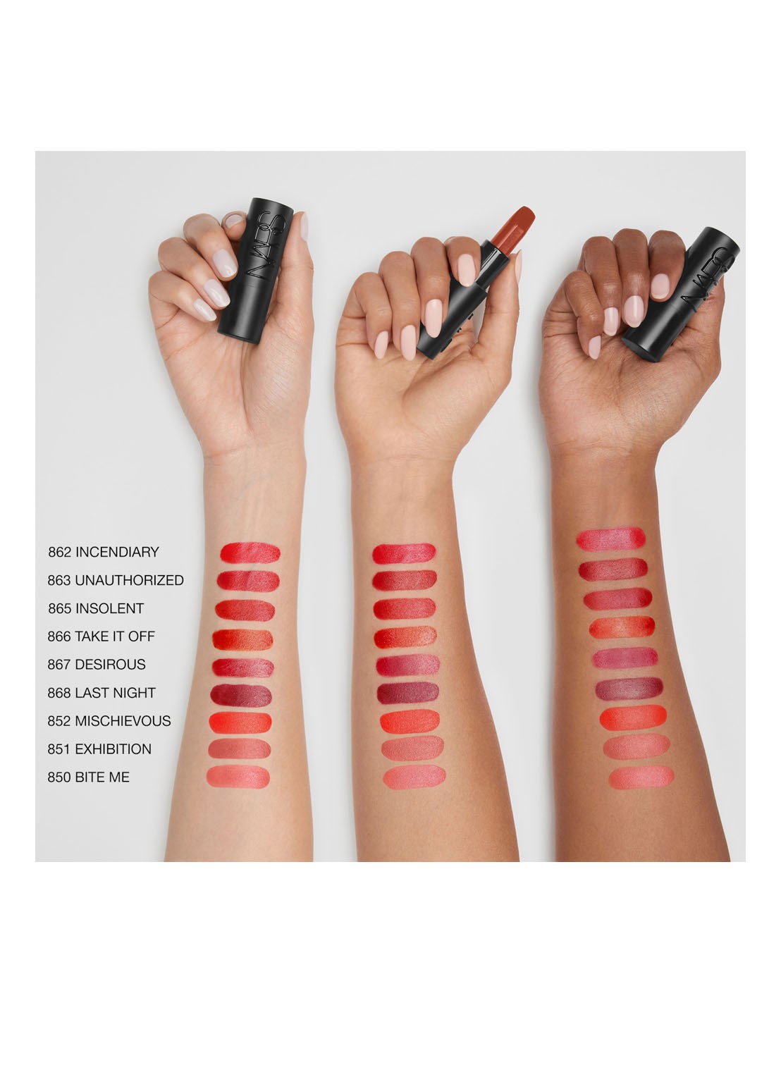 NARS Explicit Lipstick - detail 7 last night - 868