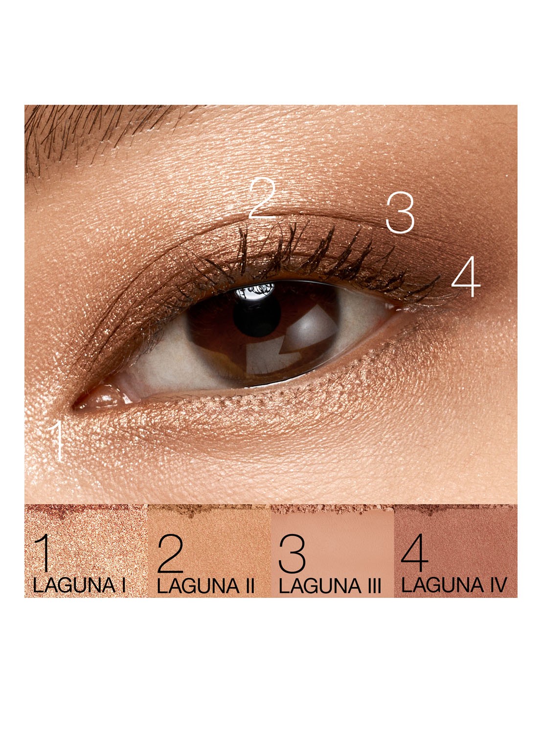 NARS Eyeshadow Quad - oogschaduw - detail 6 laguna