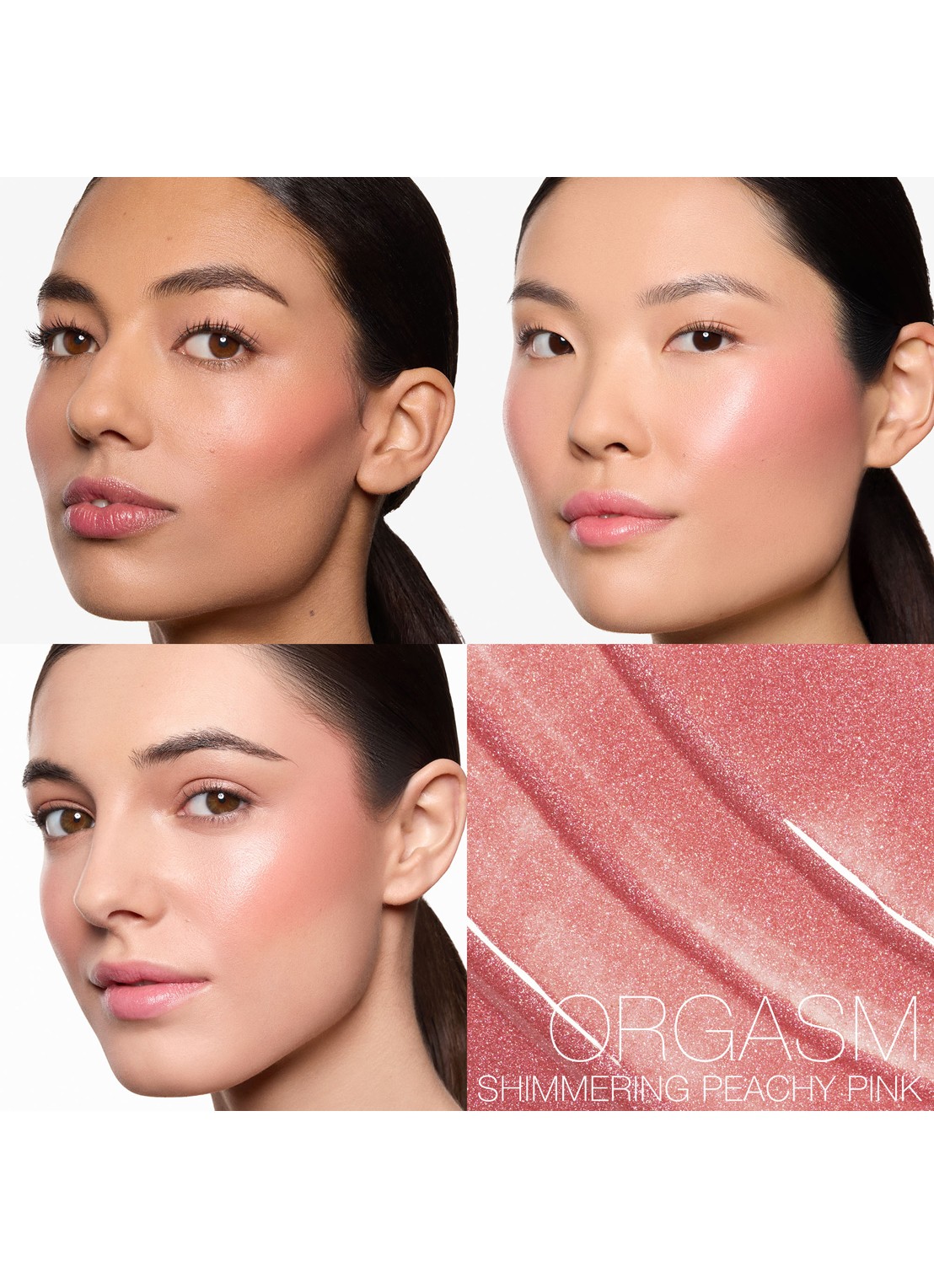 NARS Insatiable Liquid Blush - vloeibare blush - detail 3 orgasm