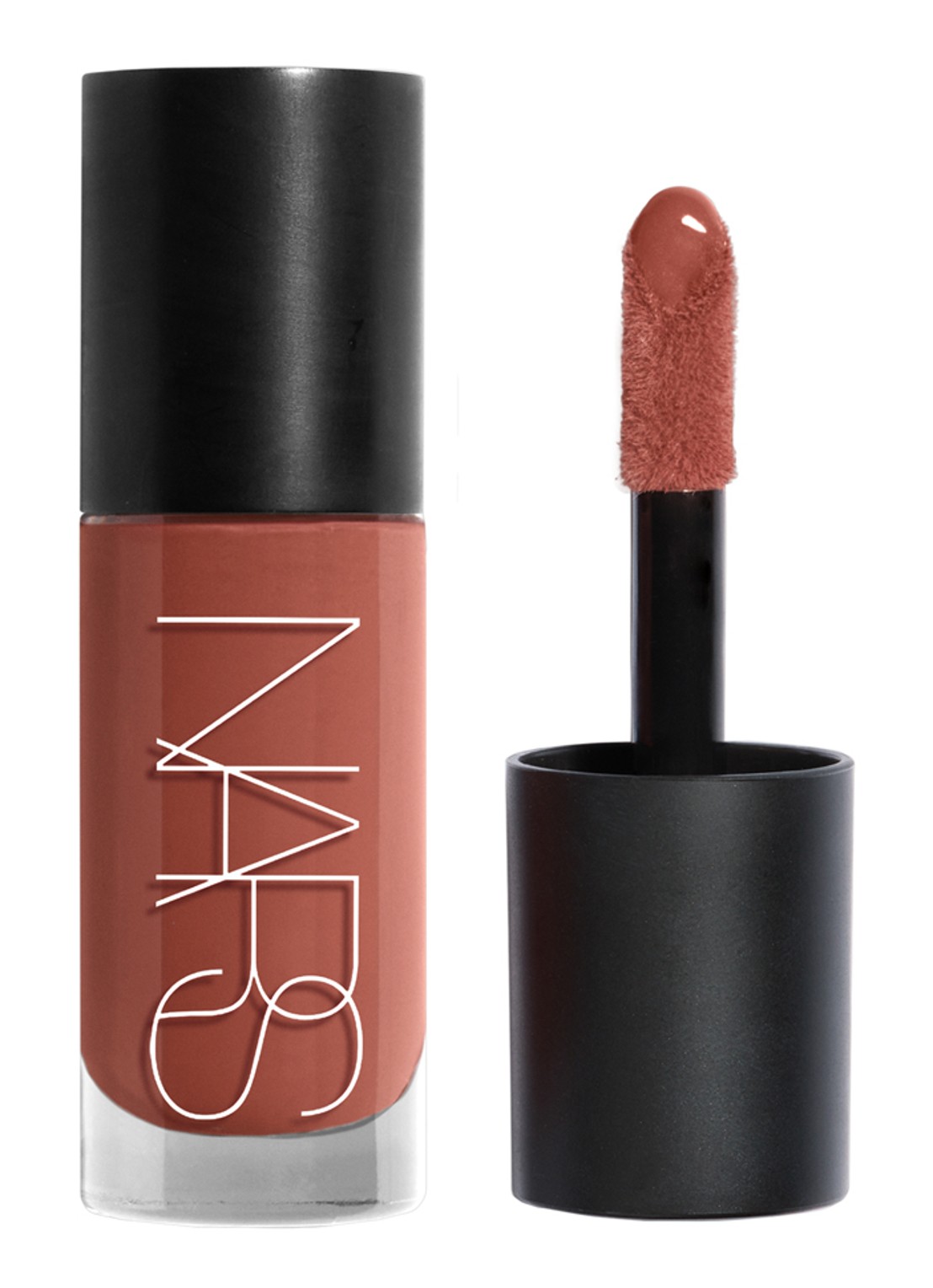 NARS Insatiable Liquid Blush - vloeibare blush - voorkant brash