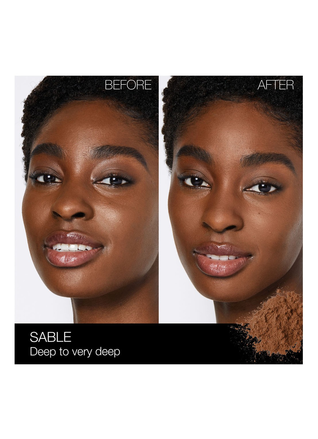 NARS Light Reflecting Loose Setting Powder - losse poeder - detail 4 sable