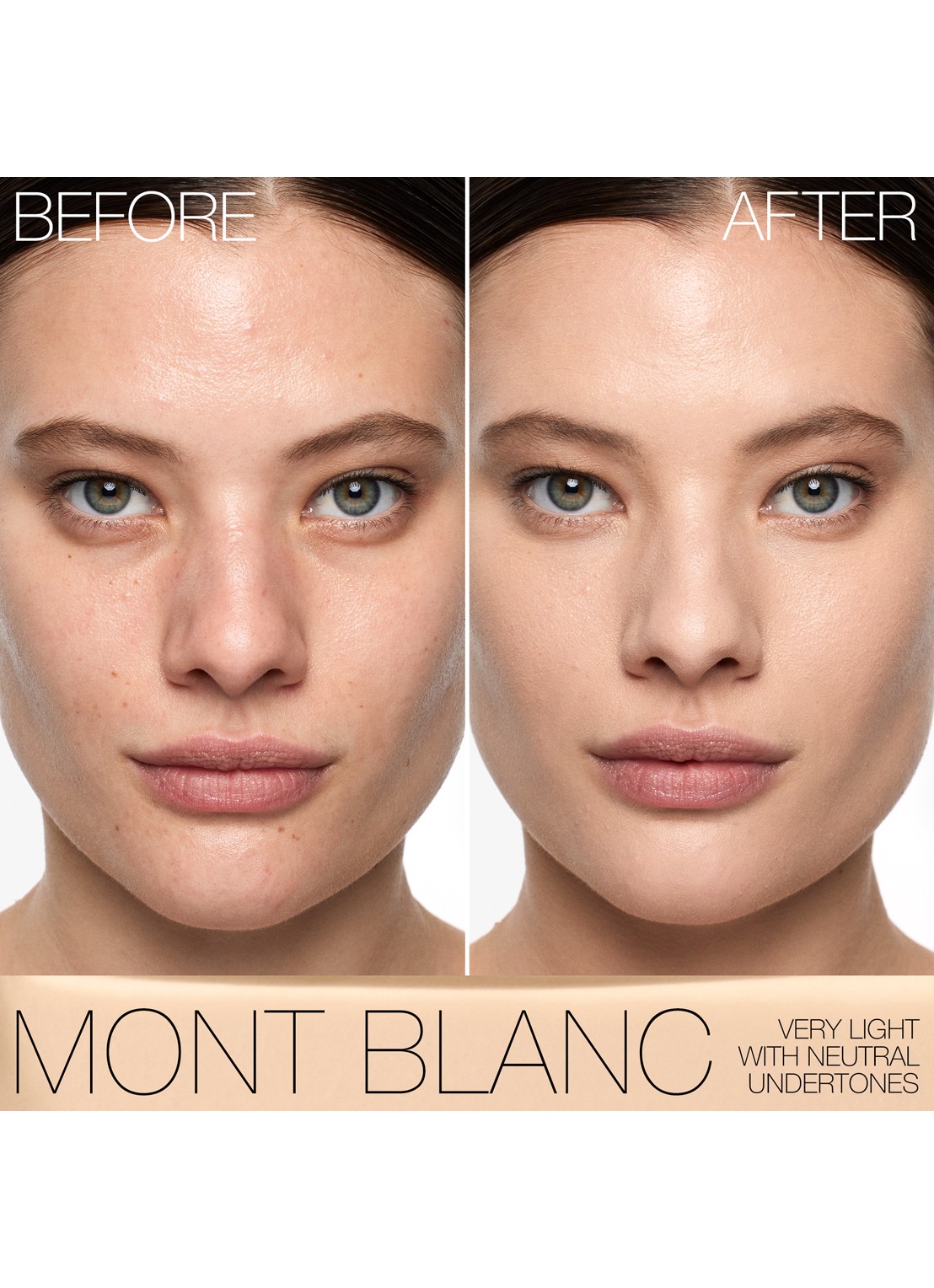 NARS Natural Matte Longwear Foundation - vloeibare foundation - detail 2  mont blanc