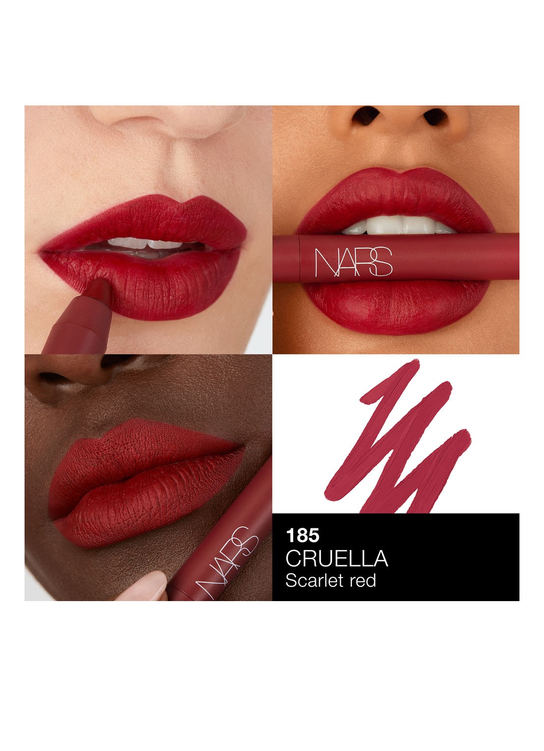NARS Powermatte High-Intensity Lip Pencil Duo - Limited Edition lipliner - detail 4 american woman / cruella