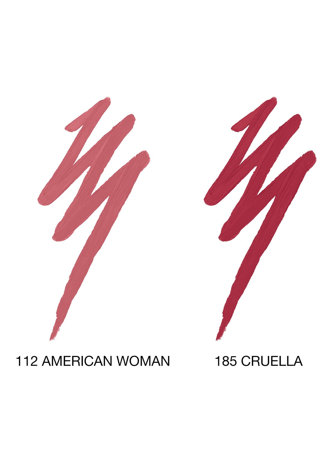 NARS Powermatte High-Intensity Lip Pencil Duo - Limited Edition lipliner - voorkant 2 american woman / cruella