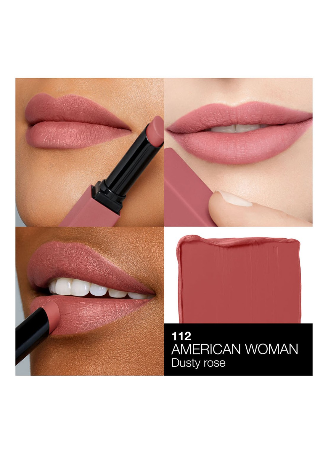 NARS Powermatte High-Intensity Lipstick  - detail 4 american woman - 112