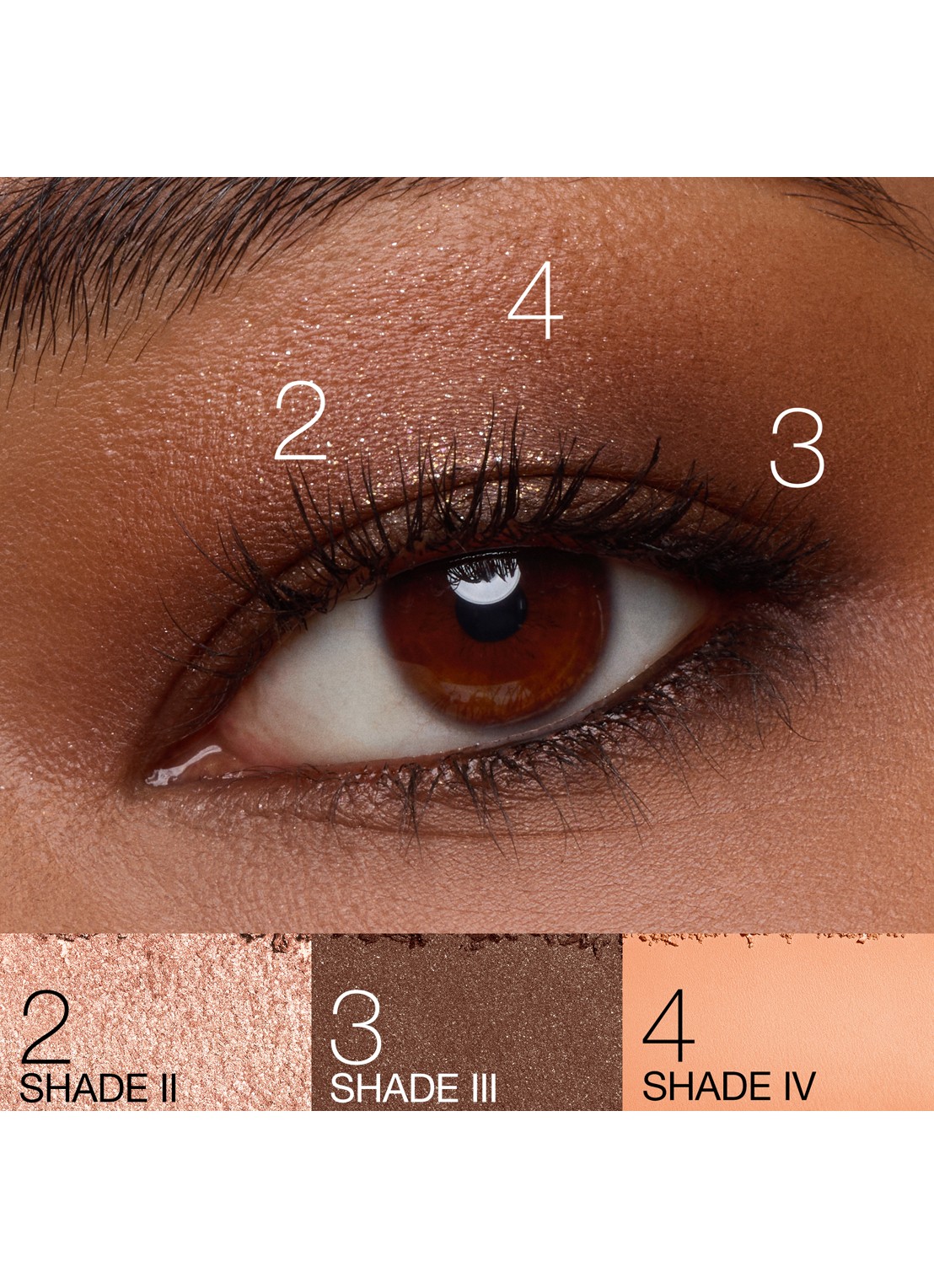 NARS Quad Eyeshadow - Limited Edition oogschaduwpalette  - achterkant 2 warm coral