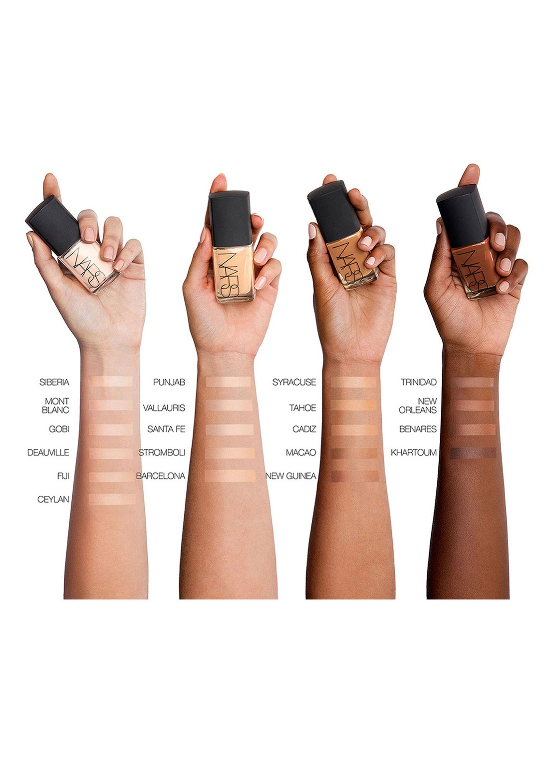 NARS Sheer Glow Foundation - voorkant 2 barcelona