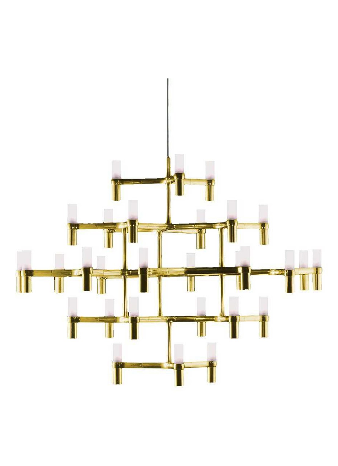 Nemo Crown Major kroonluchter - voorkant goud
