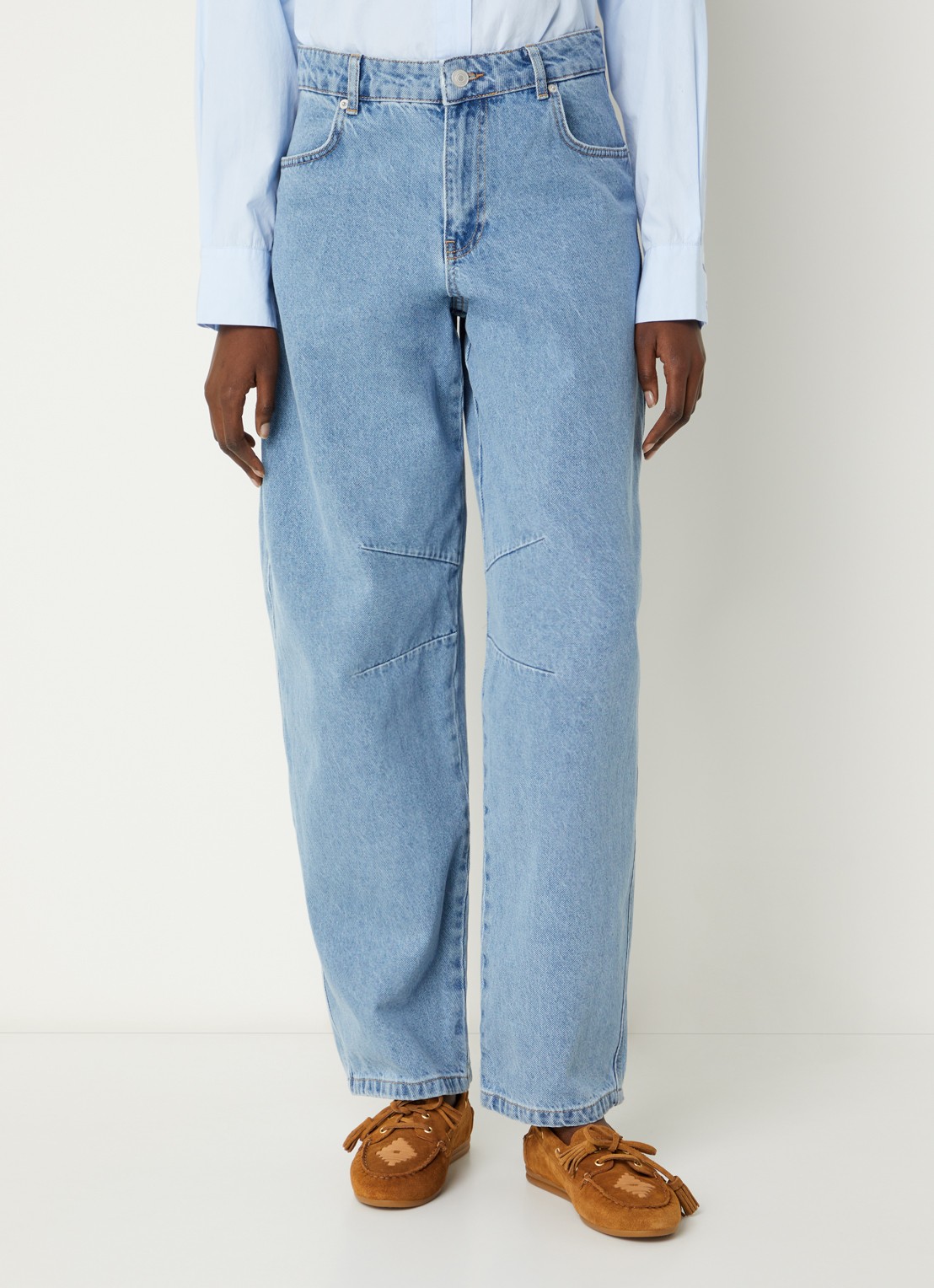 Neo Noir Alannah high waist balloon fit jeans met lichte wassing - detail 2 jeans