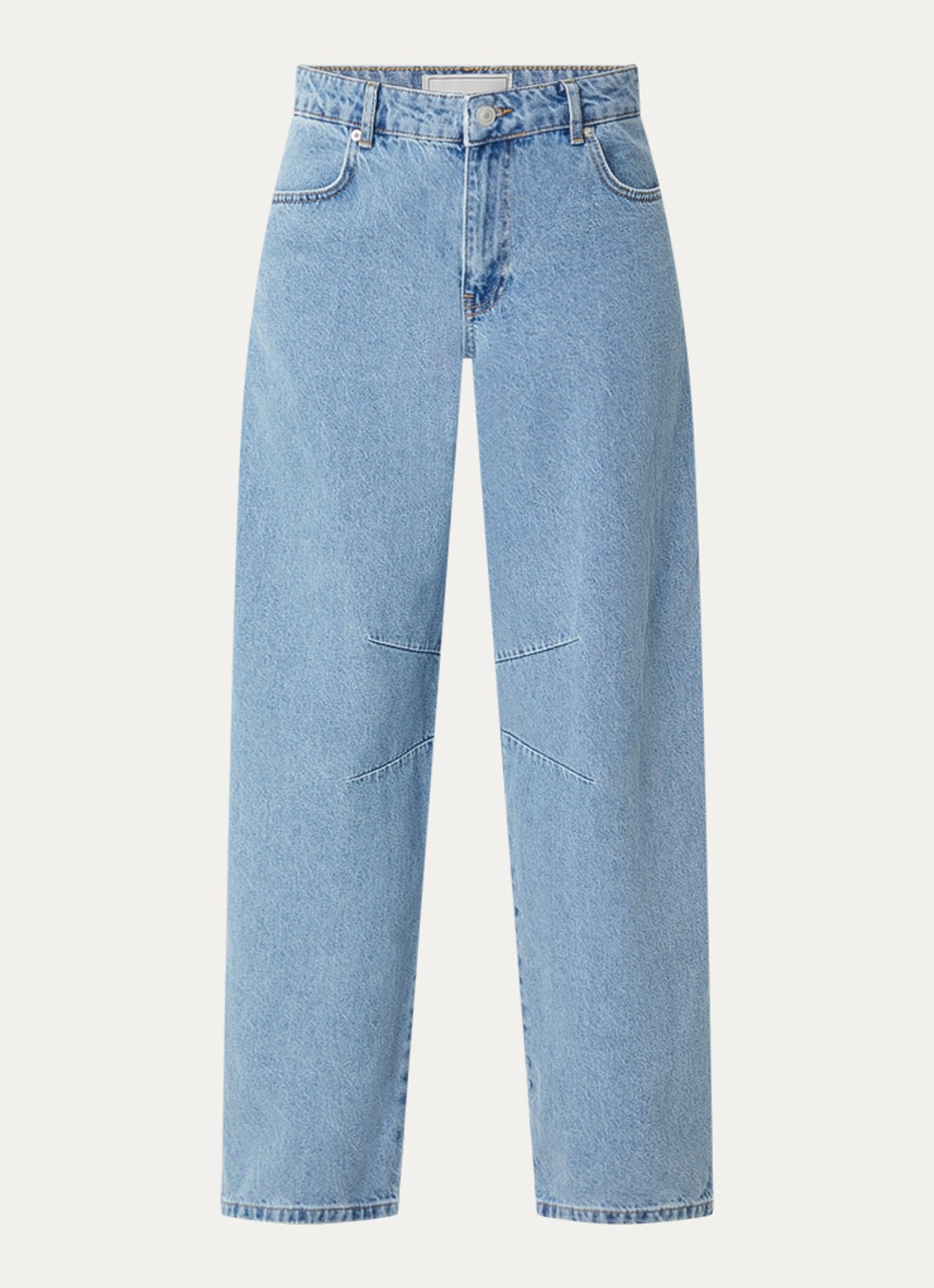 Neo Noir Alannah high waist balloon fit jeans met lichte wassing - voorkant 3 jeans