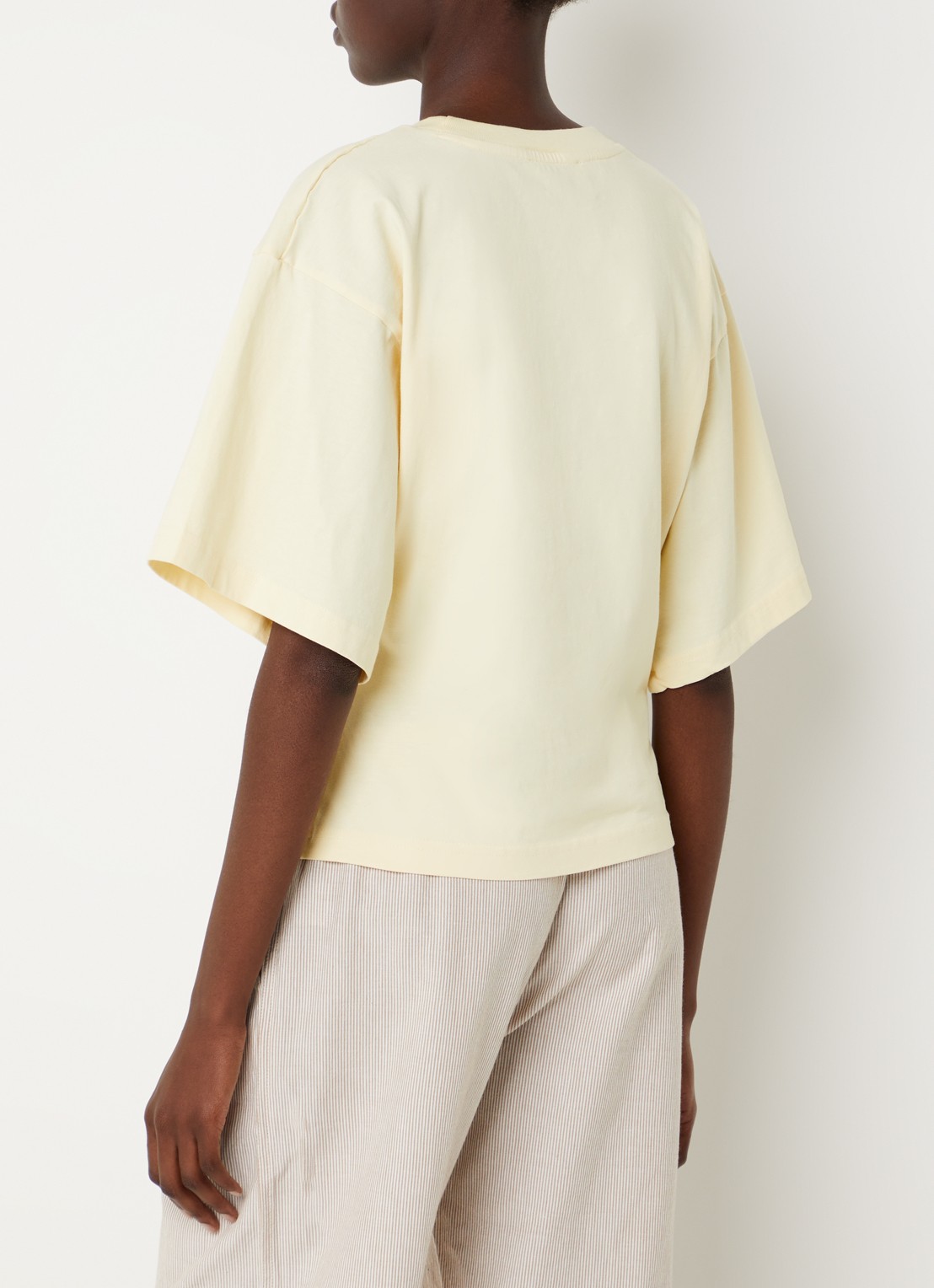 Neo Noir Asha T-shirt met ronde hals - achterkant 4 geel