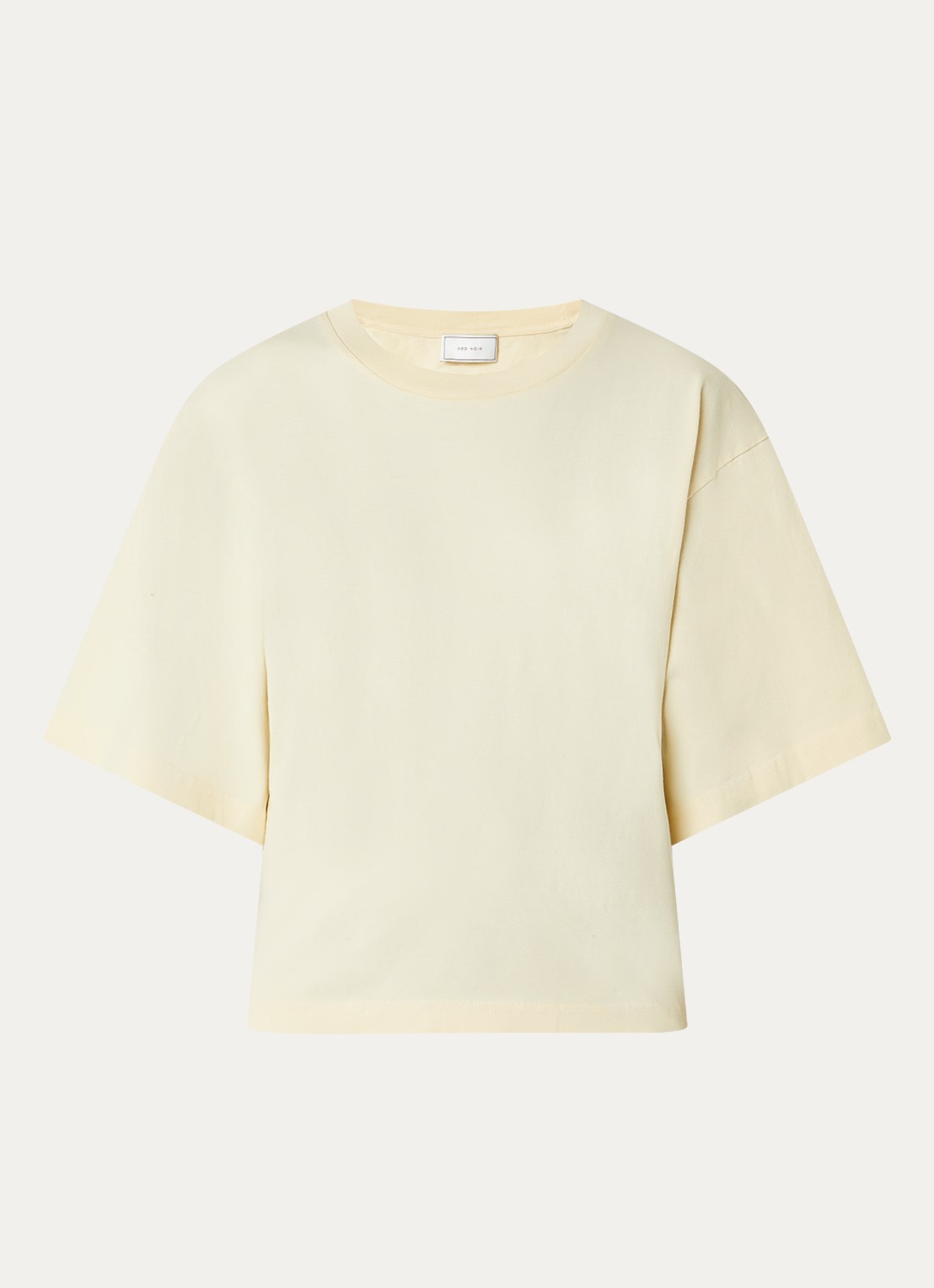Neo Noir Asha T-shirt met ronde hals - voorkant 2 geel