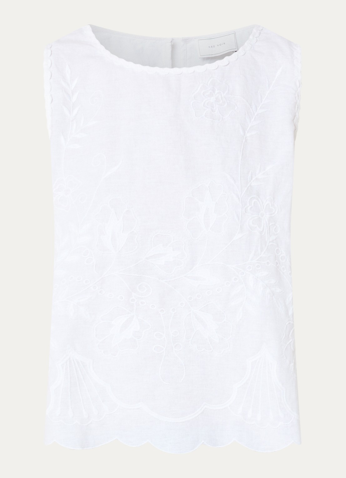 Neo Noir Kaelin top met bloemenprint - voorkant 2 wit