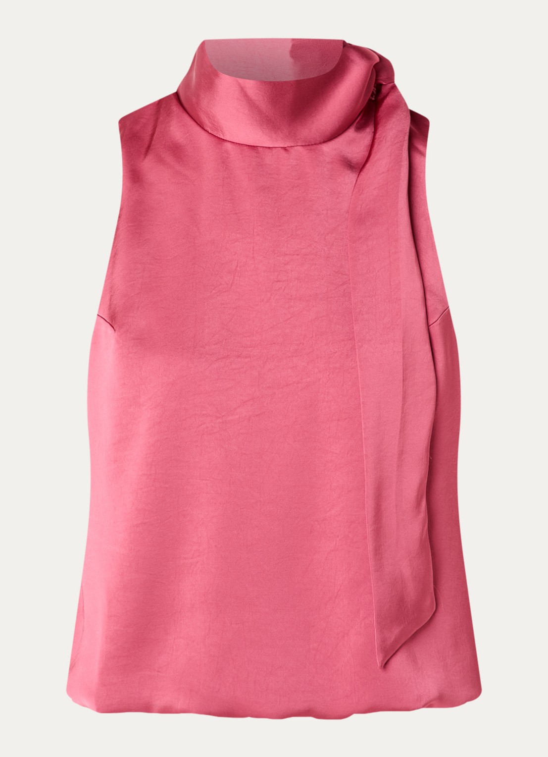 Neo Noir Veda top met sjaalkraag - voorkant roze