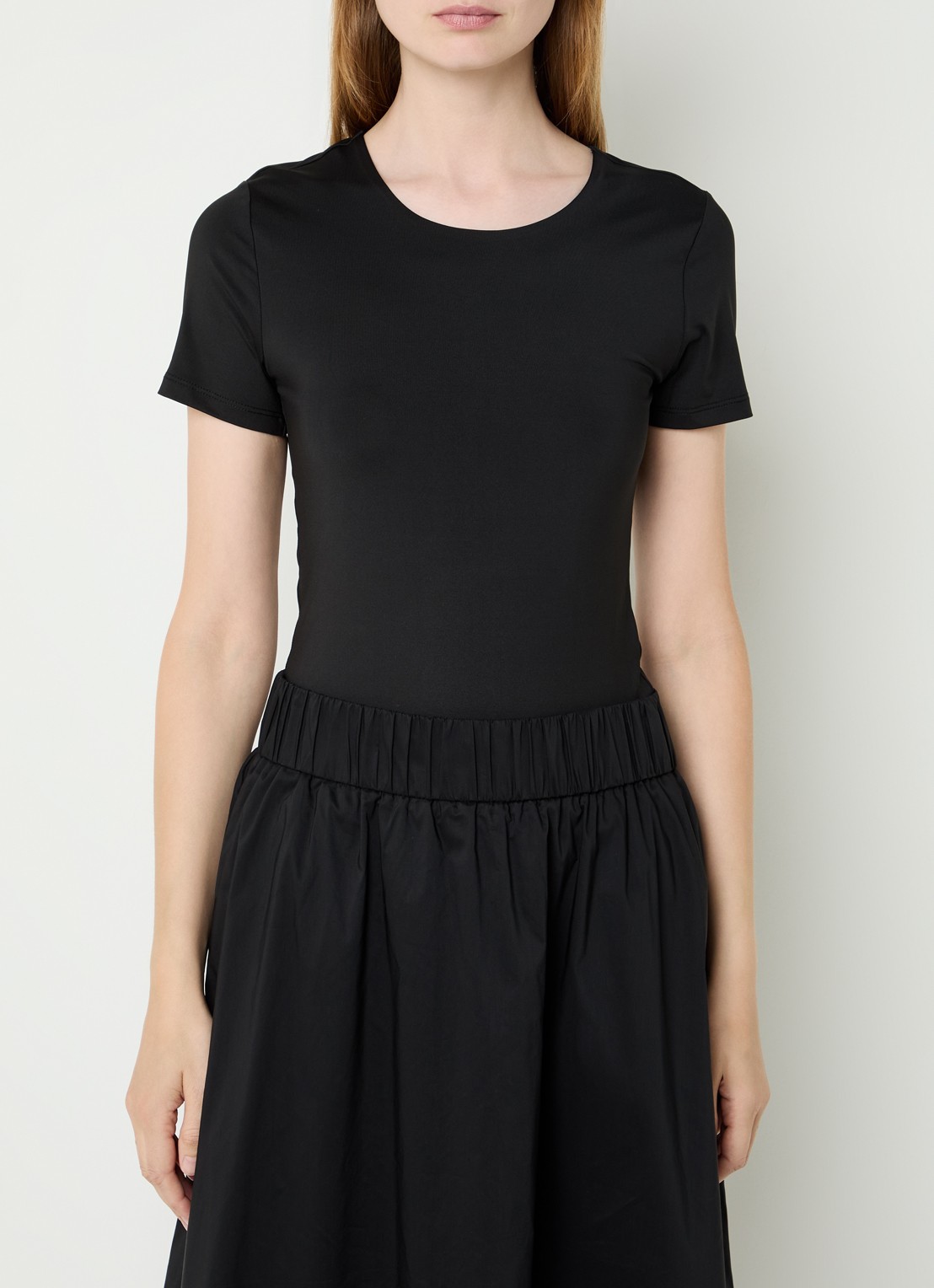 Neo Noir Verna T-shirt van jersey - detail zwart