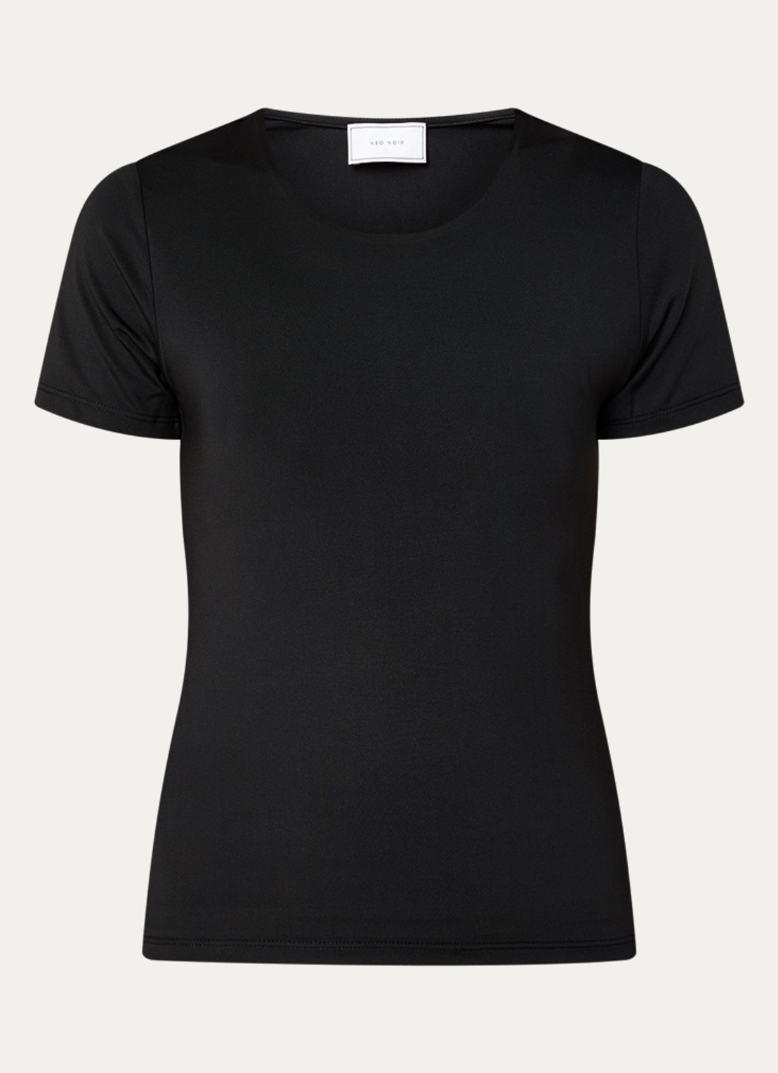 Neo Noir Verna T-shirt van jersey - voorkant 3 zwart