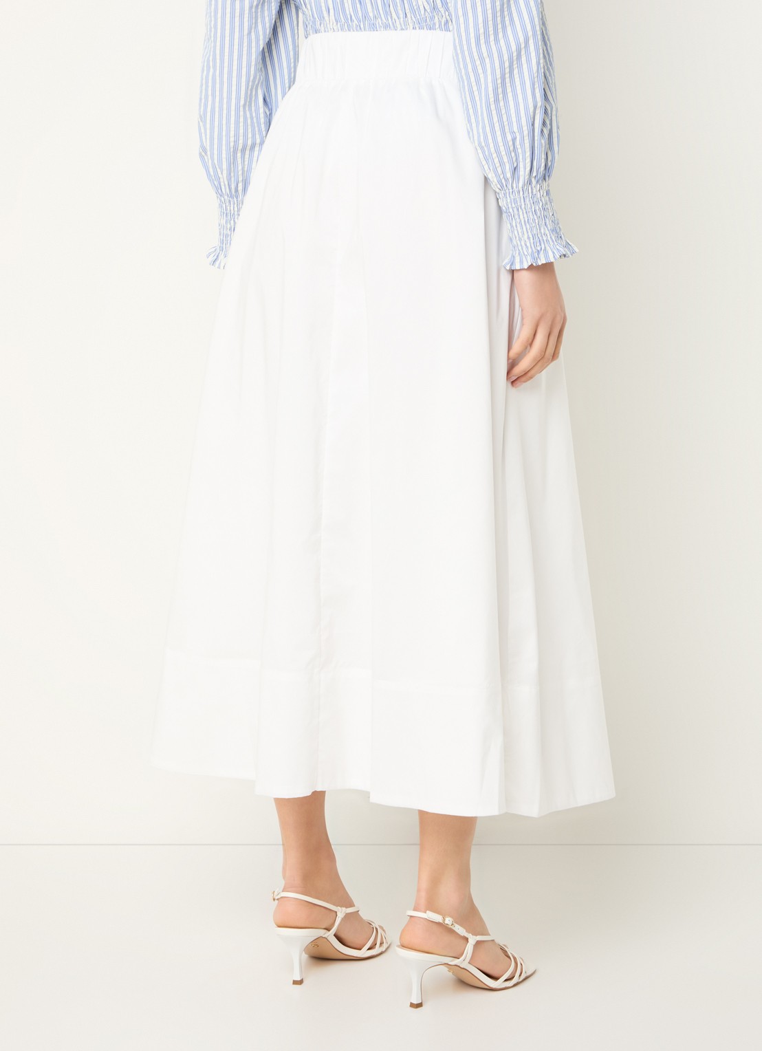 Neo Noir Yara midi rok  - achterkant wit